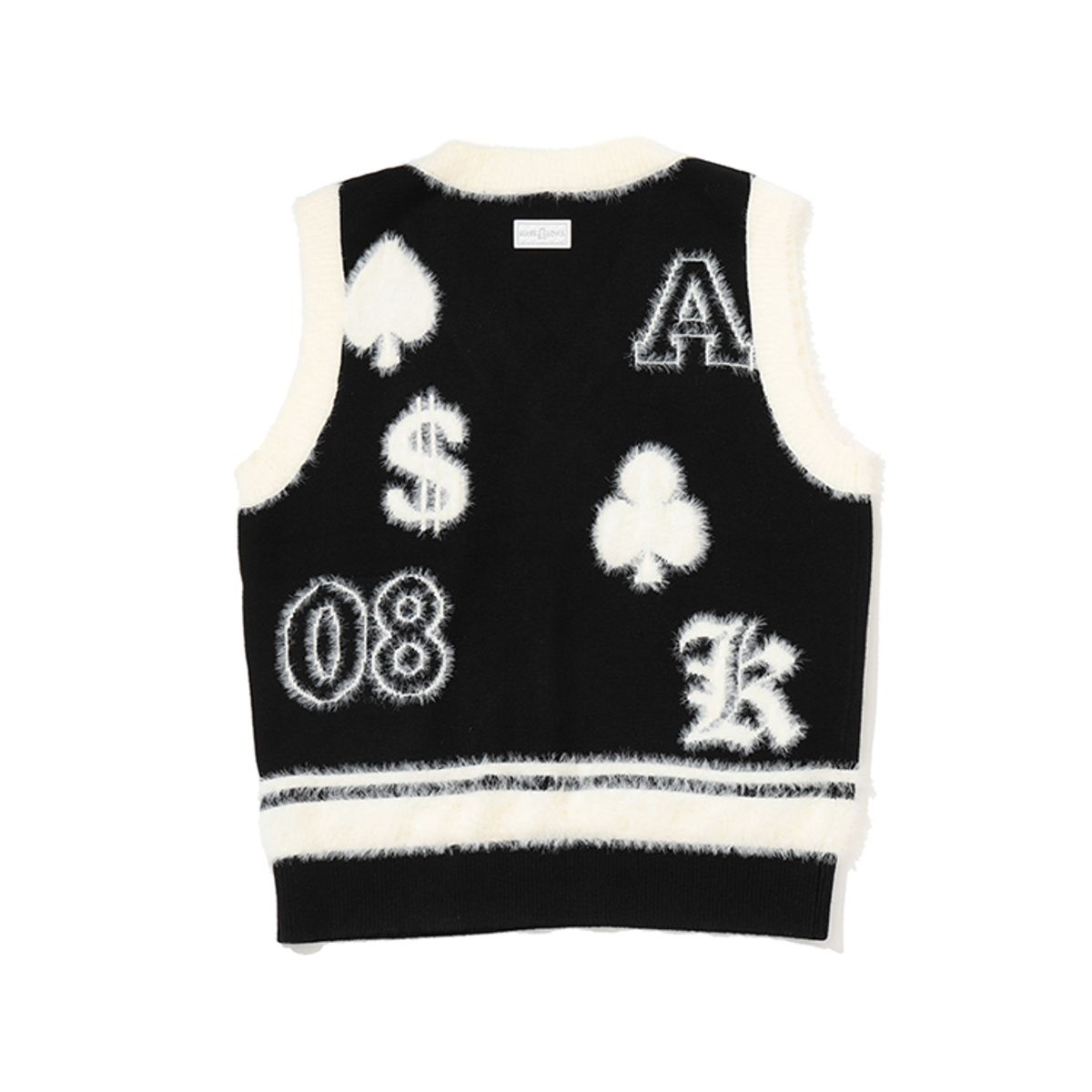 마크앤로나(MARK&LONA) W GN LOGO COMBI KNIT VEST LS3IV01F