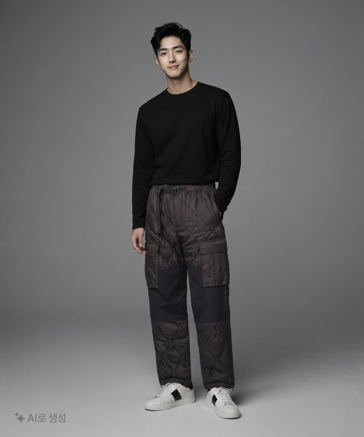 무신사 스탠다드(MUSINSA STANDARD) [시티 레저] 어니언 패딩 벨티드 카고 팬츠 29