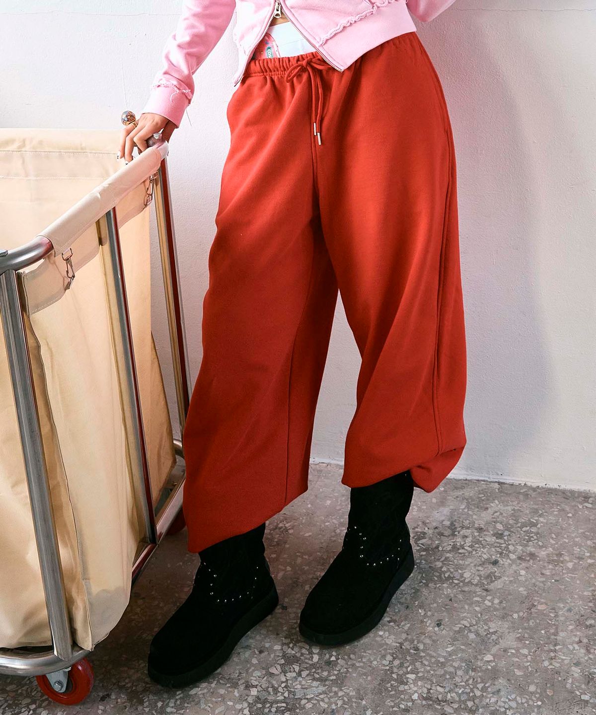 하이타이드 프랭키(HIGHTIDEFRANKIE) Cosmic Uniform String Pants Red