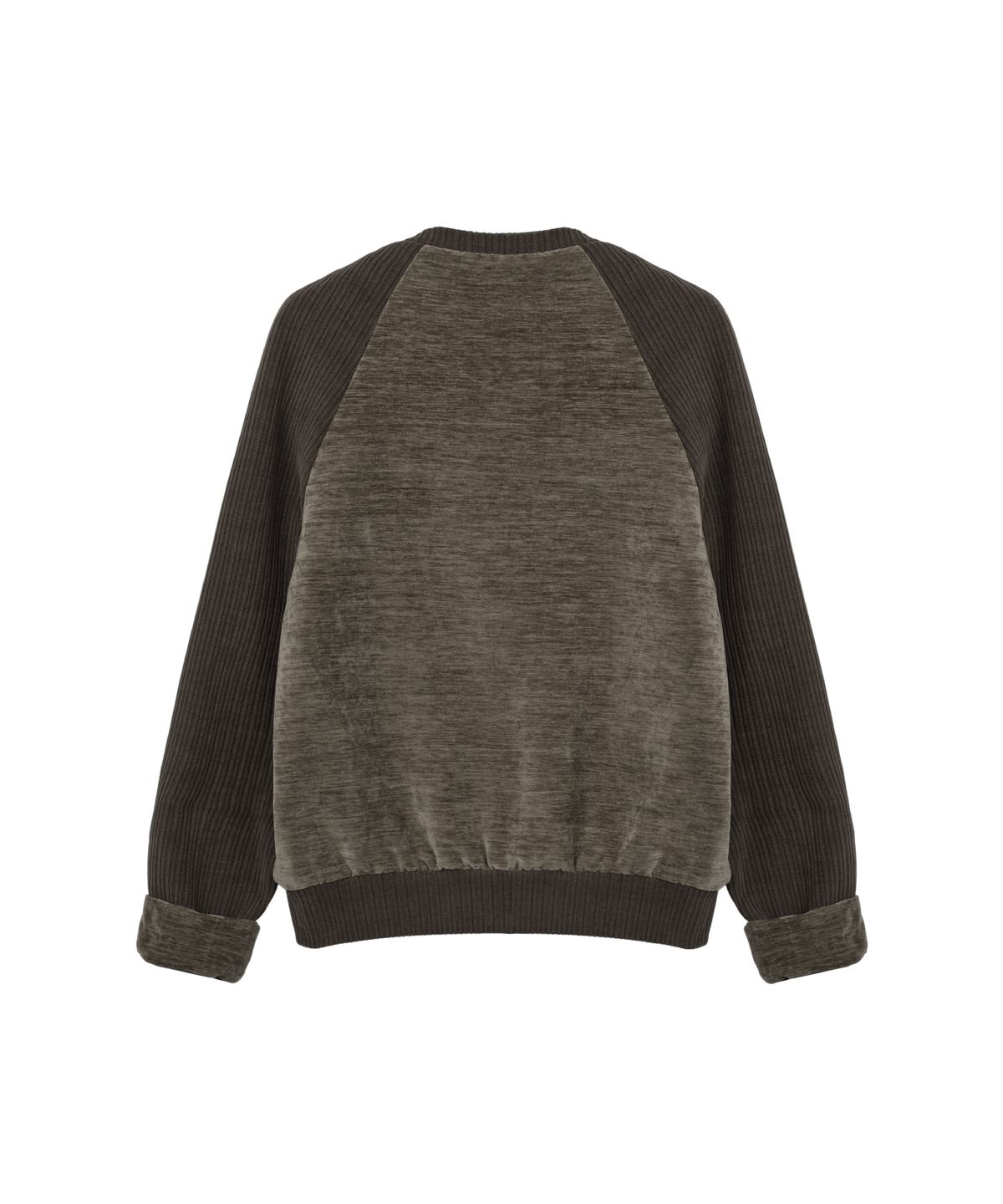 구월십일(GUWOLSIBIL) Soft Line Shirring Zip-up Brown