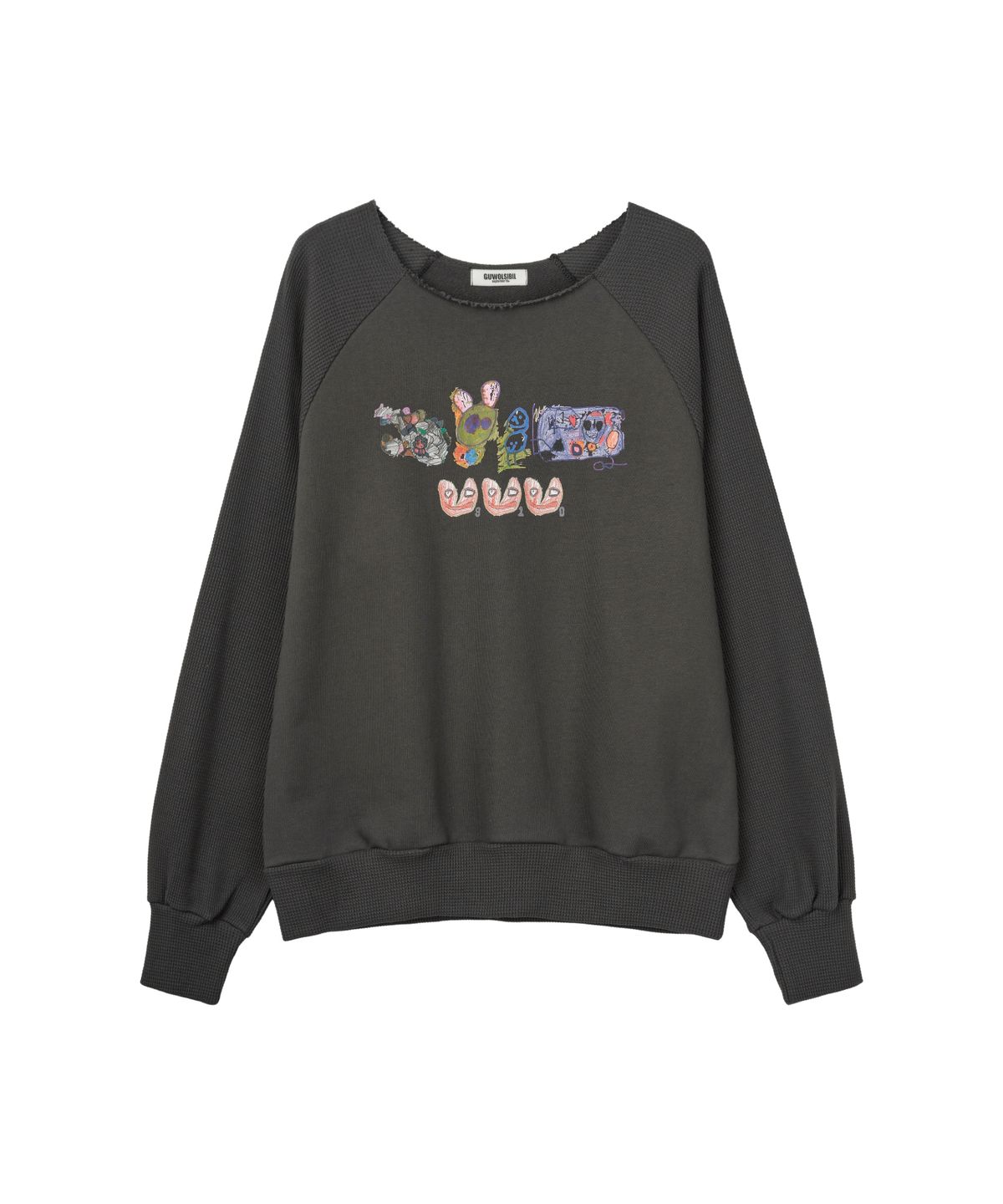 구월십일(GUWOLSIBIL) Child Waffle Sweatshirt Charcoal