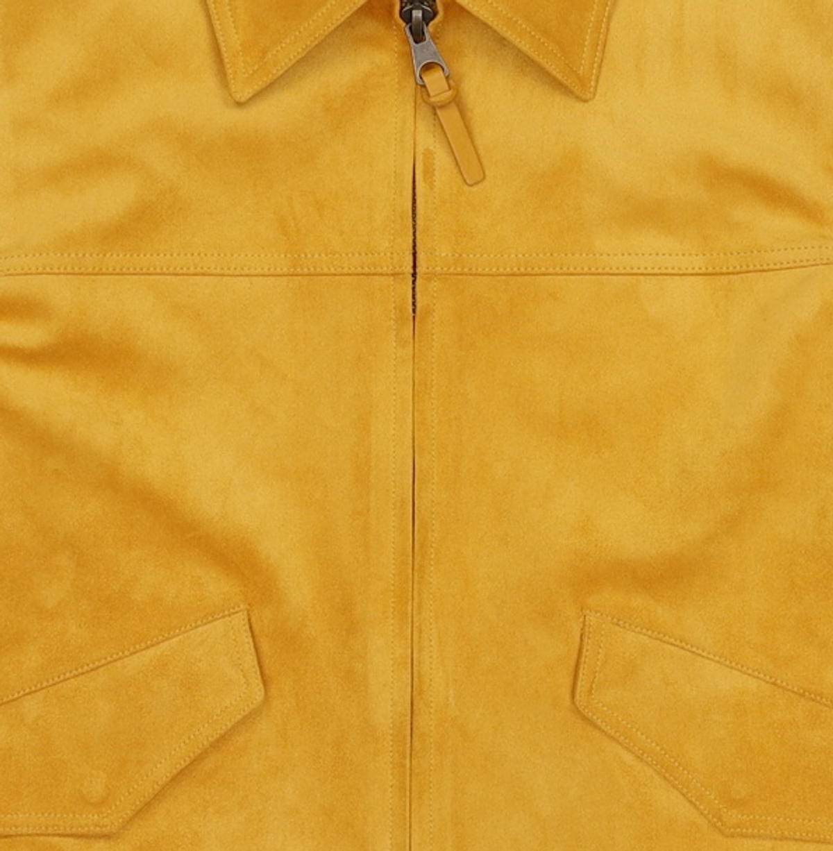 유니폼브릿지(UNIFORM BRIDGE) faux suede zip-up jacket yellow M