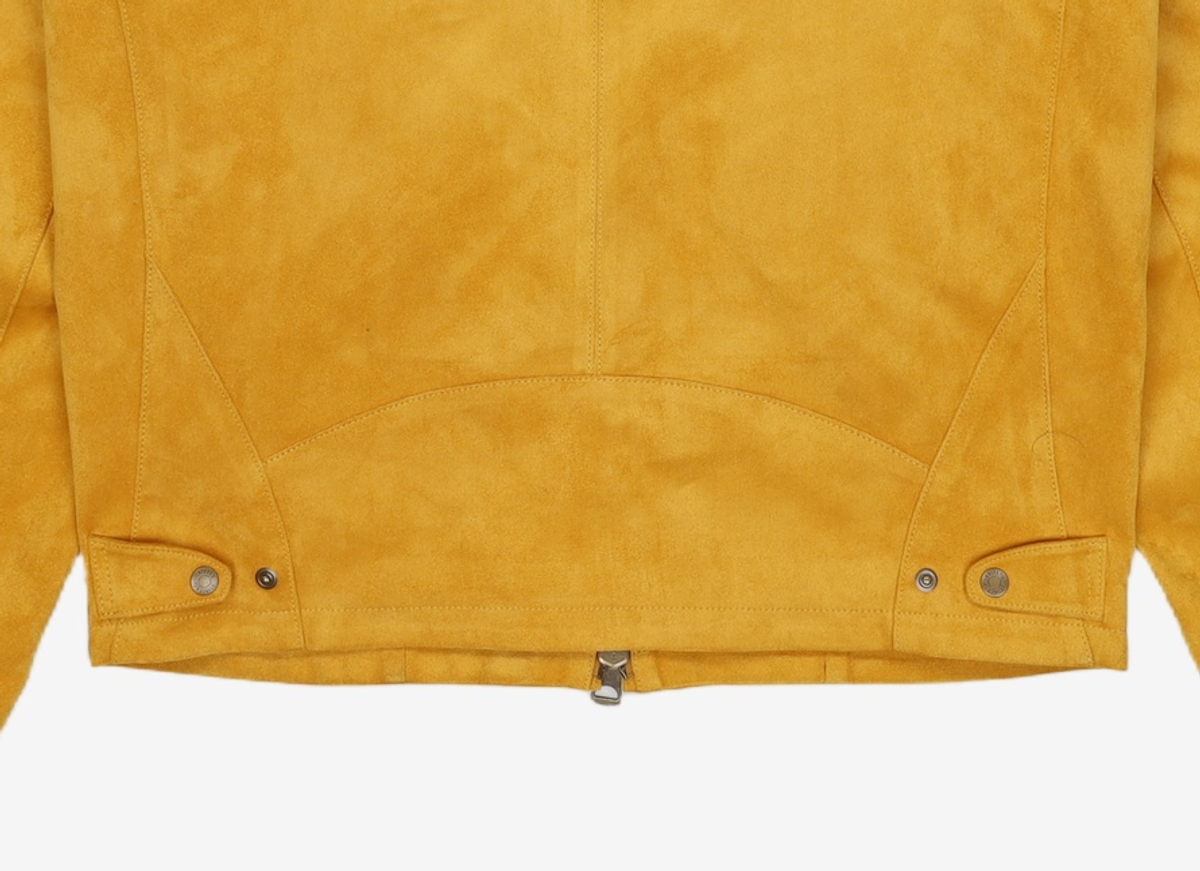 유니폼브릿지(UNIFORM BRIDGE) faux suede zip-up jacket yellow M