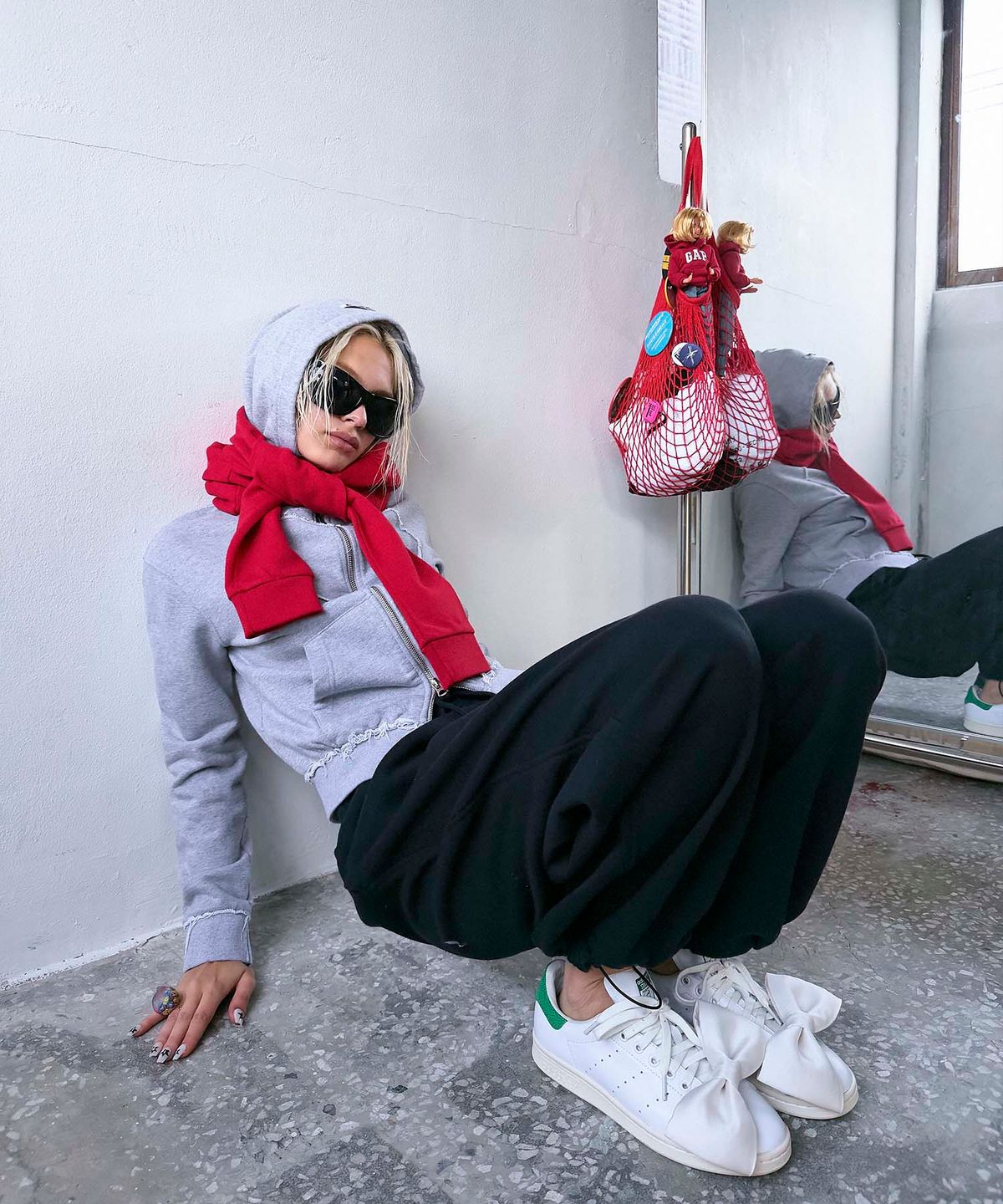 하이타이드 프랭키(HIGHTIDEFRANKIE) Cosmic Uniform Heart Zip-Up Hoodie Gray