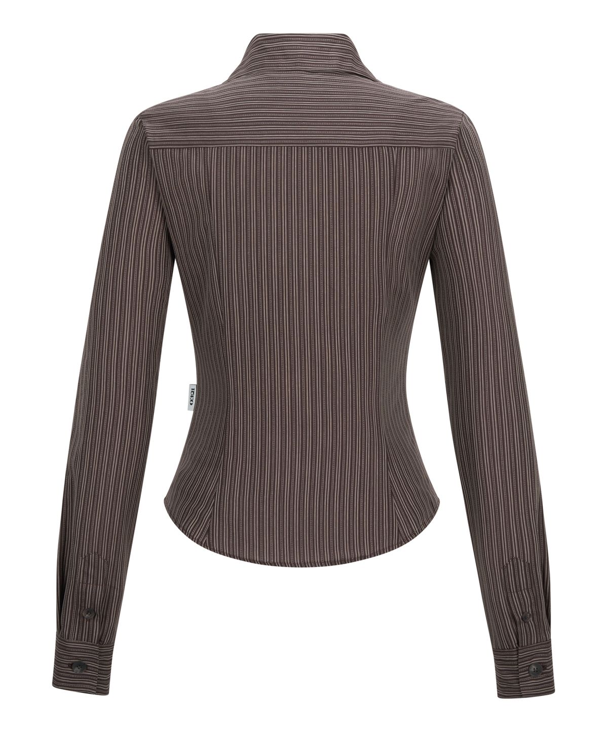 공삼이일(0321) STRIPE SLIM SHIRT Ver.2_BROWN