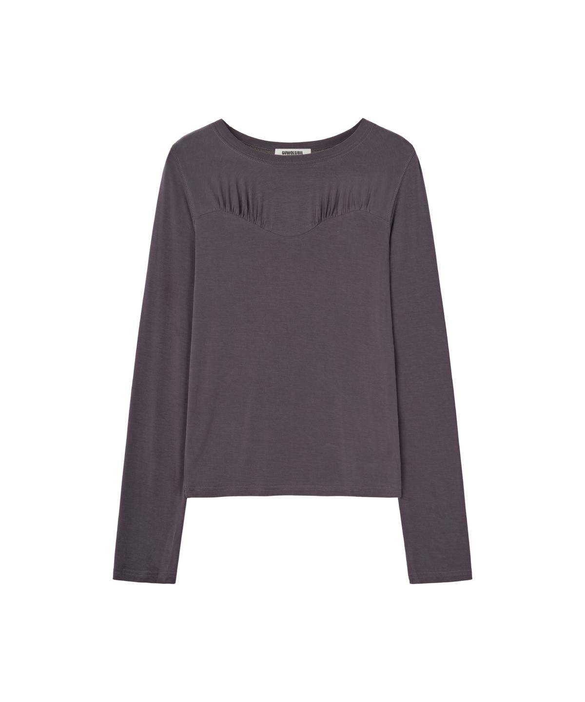 구월십일(GUWOLSIBIL) Fresh Line Shirring T-shirt Deep Purple