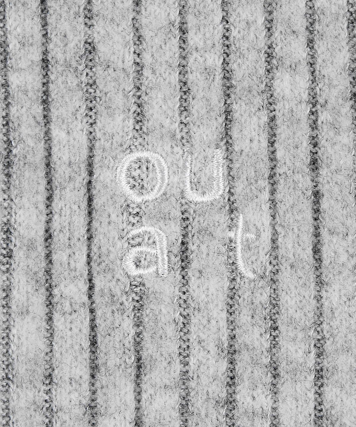 오우앗(OUAT) 레이어드 골지 스트랩 스커트 팬츠 (MELANGE GREY)