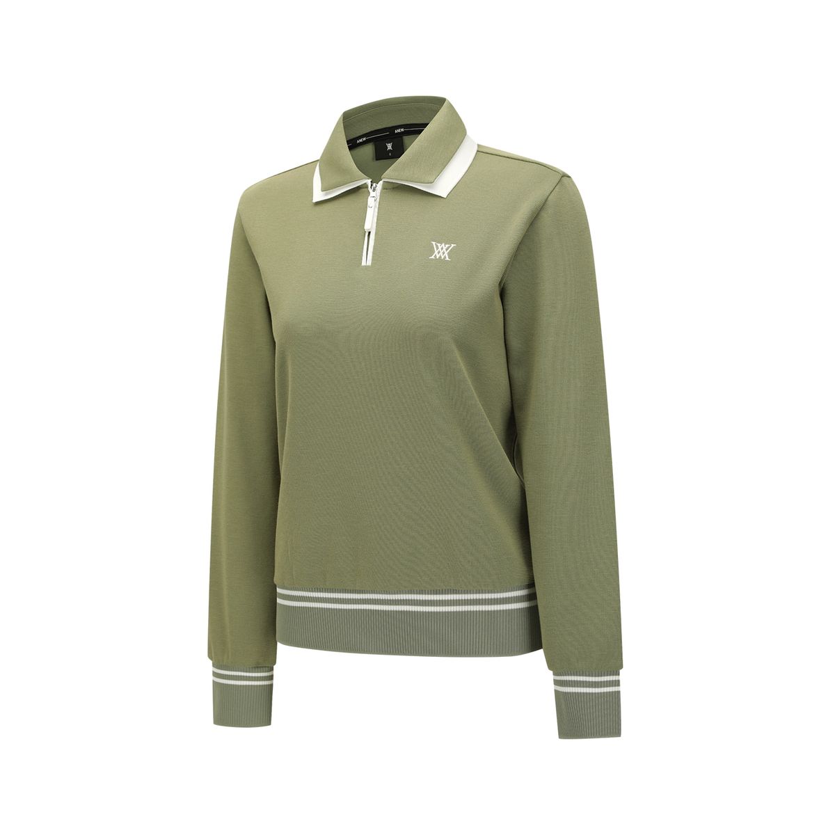 어뉴골프(ANEW GOLF) WOMEN TWO TONE COLLAR COMFORT SWEATSHIRT