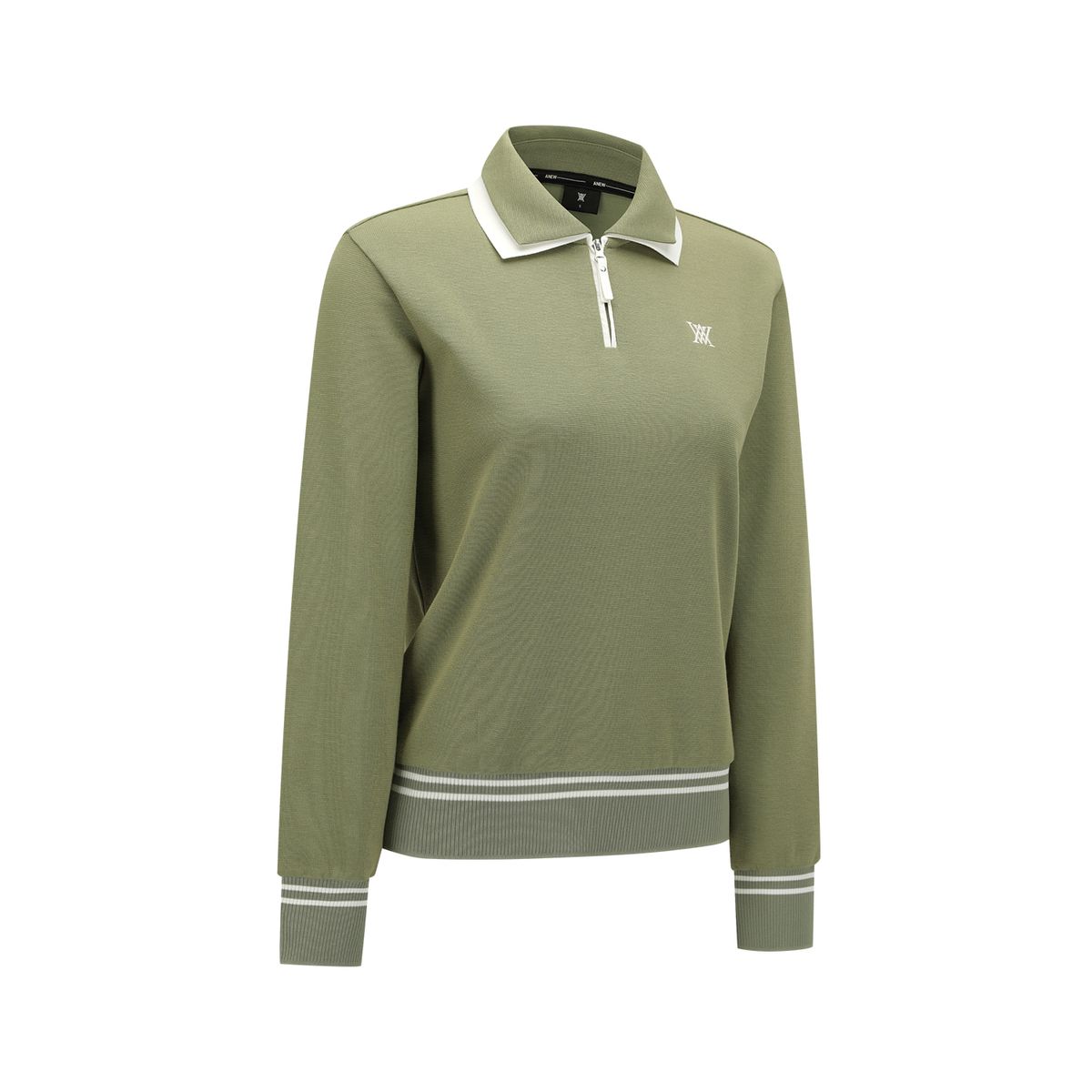어뉴골프(ANEW GOLF) WOMEN TWO TONE COLLAR COMFORT SWEATSHIRT