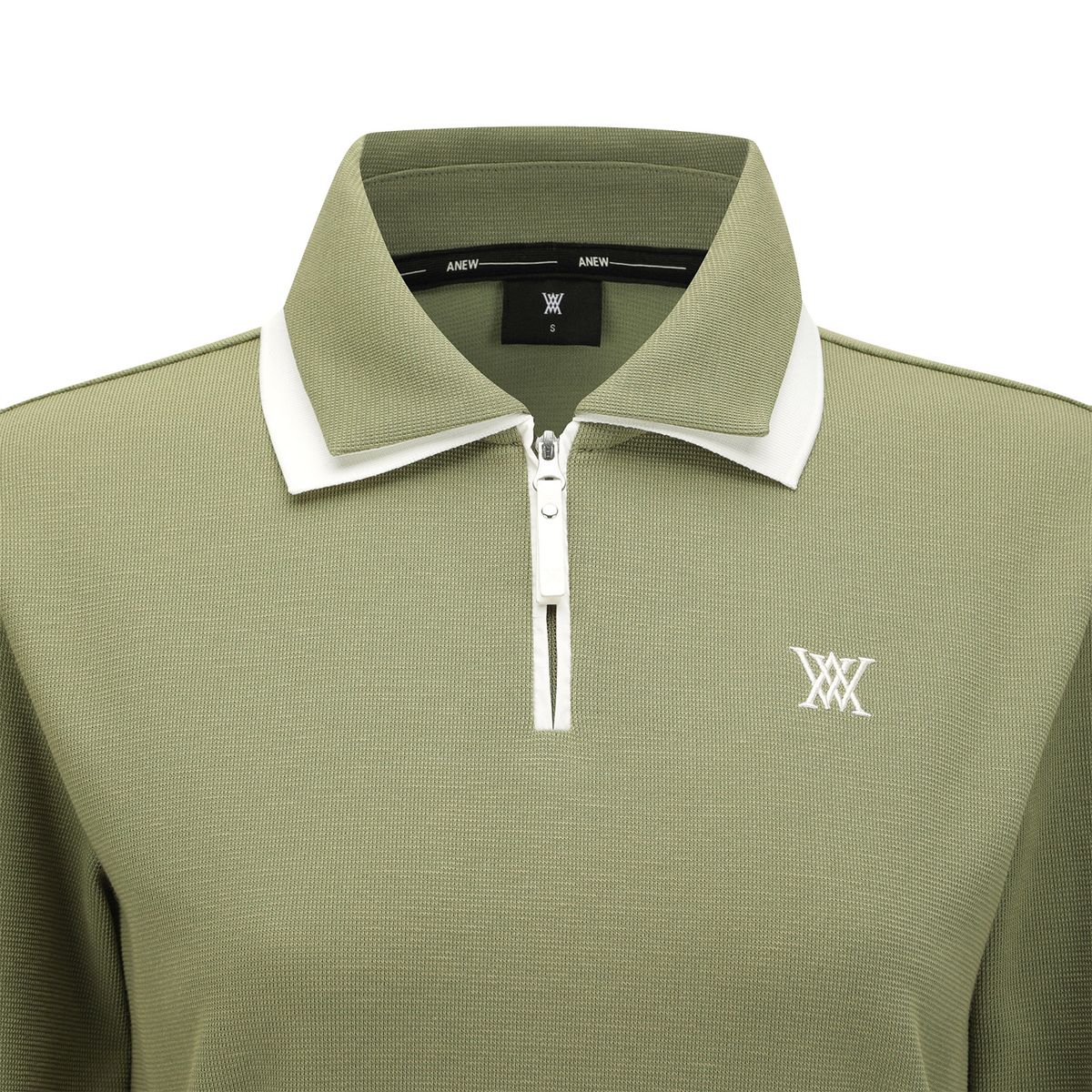 어뉴골프(ANEW GOLF) WOMEN TWO TONE COLLAR COMFORT SWEATSHIRT