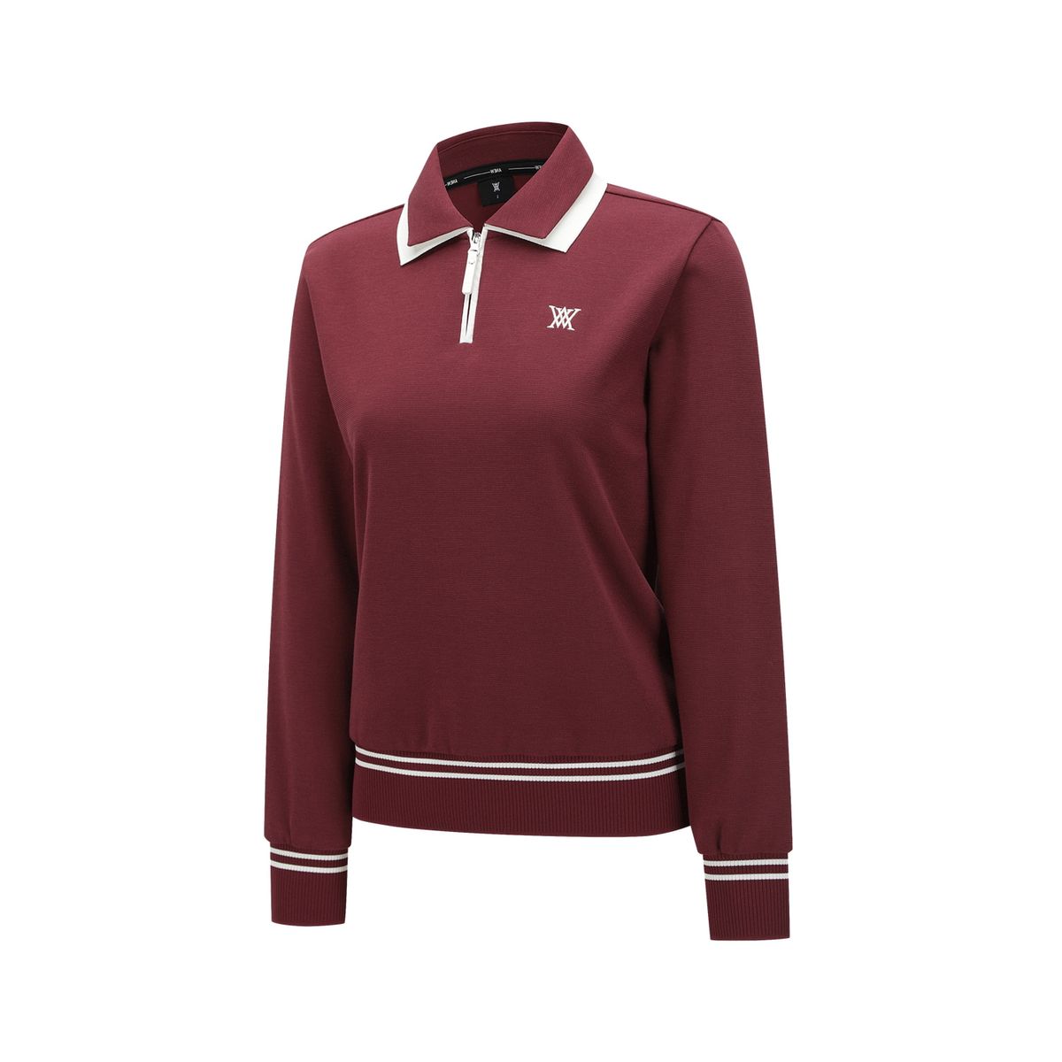 어뉴골프(ANEW GOLF) WOMEN TWO TONE COLLAR COMFORT SWEATSHIRT