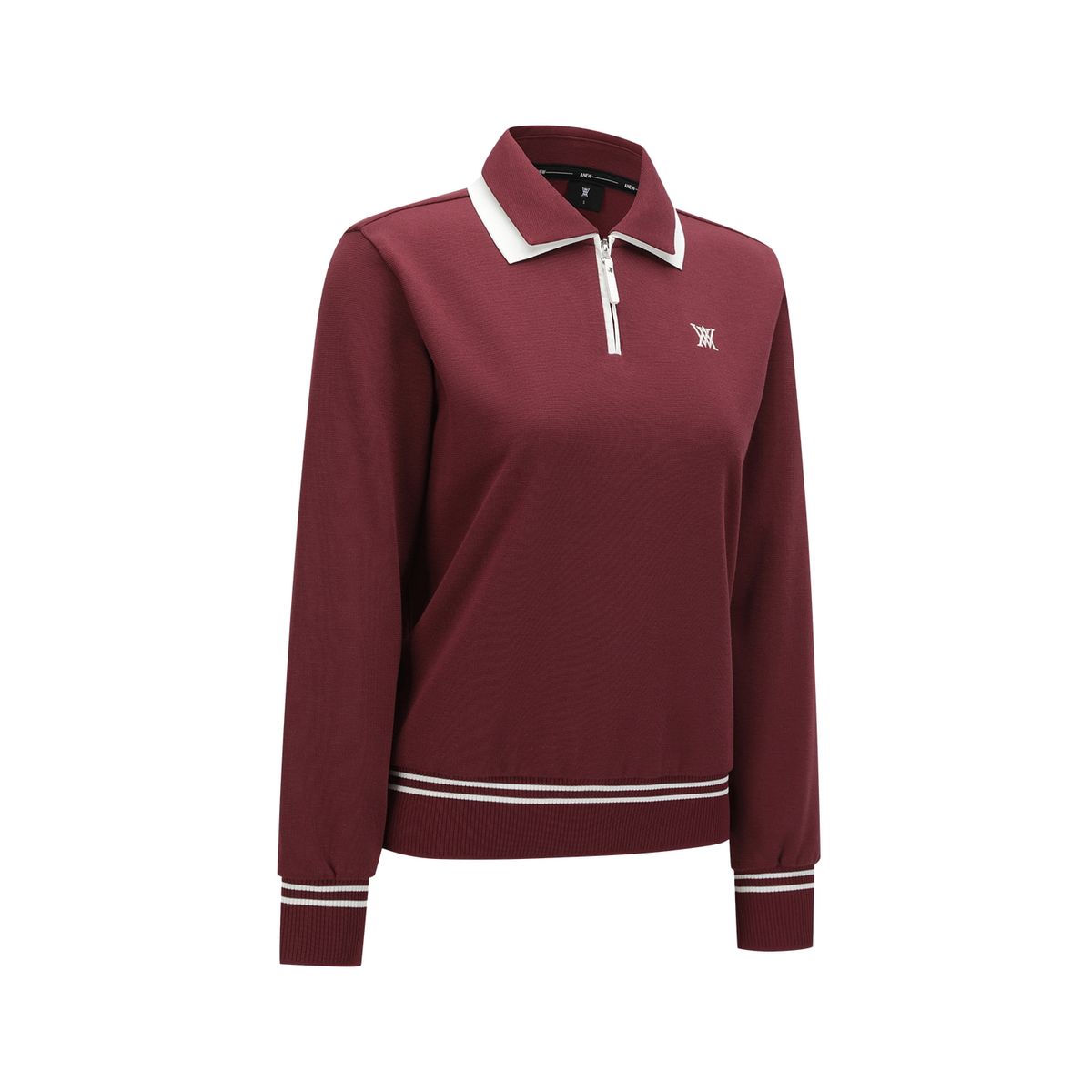 어뉴골프(ANEW GOLF) WOMEN TWO TONE COLLAR COMFORT SWEATSHIRT