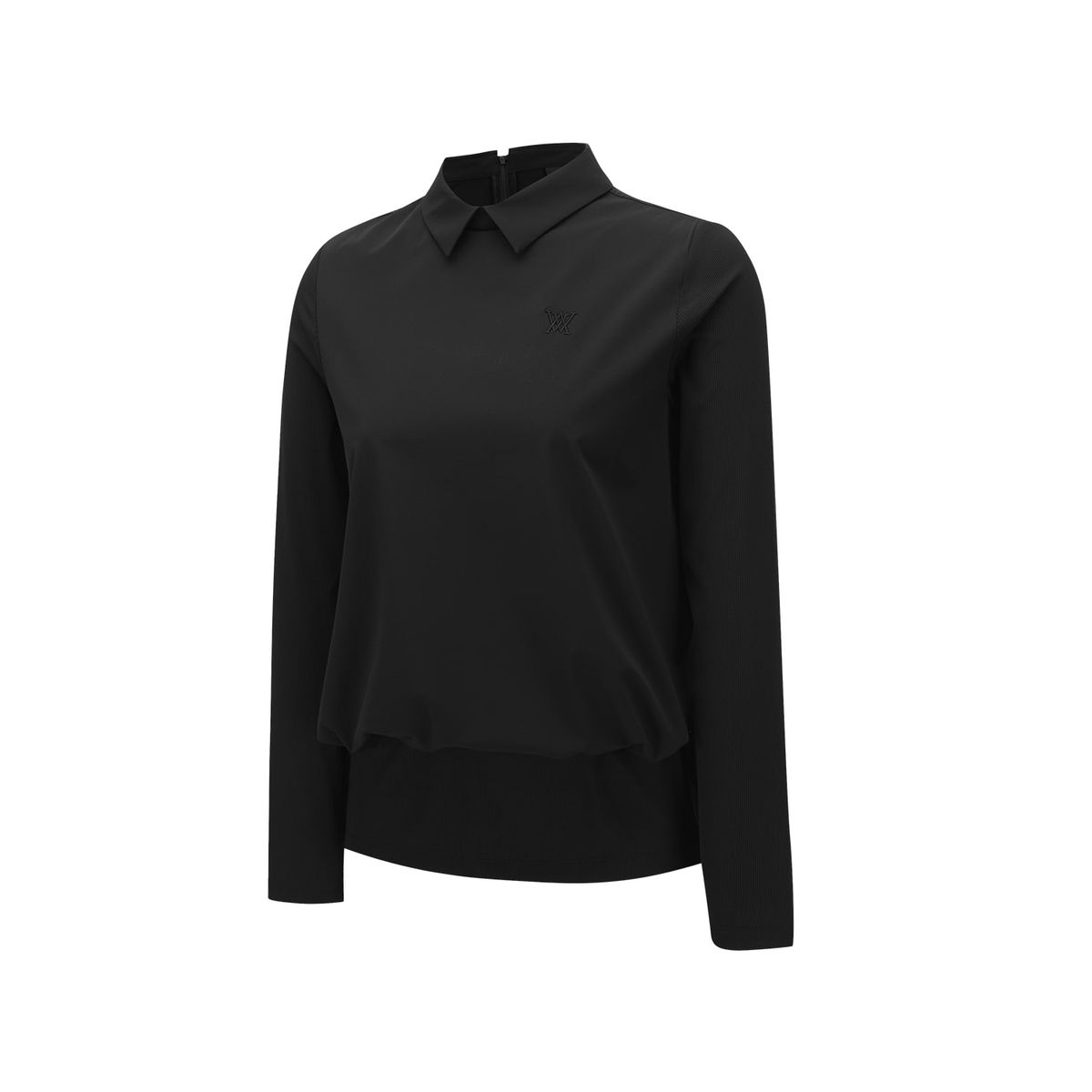 어뉴골프(ANEW GOLF) WOMEN LAYERED BACK ZIP T-SHIRT