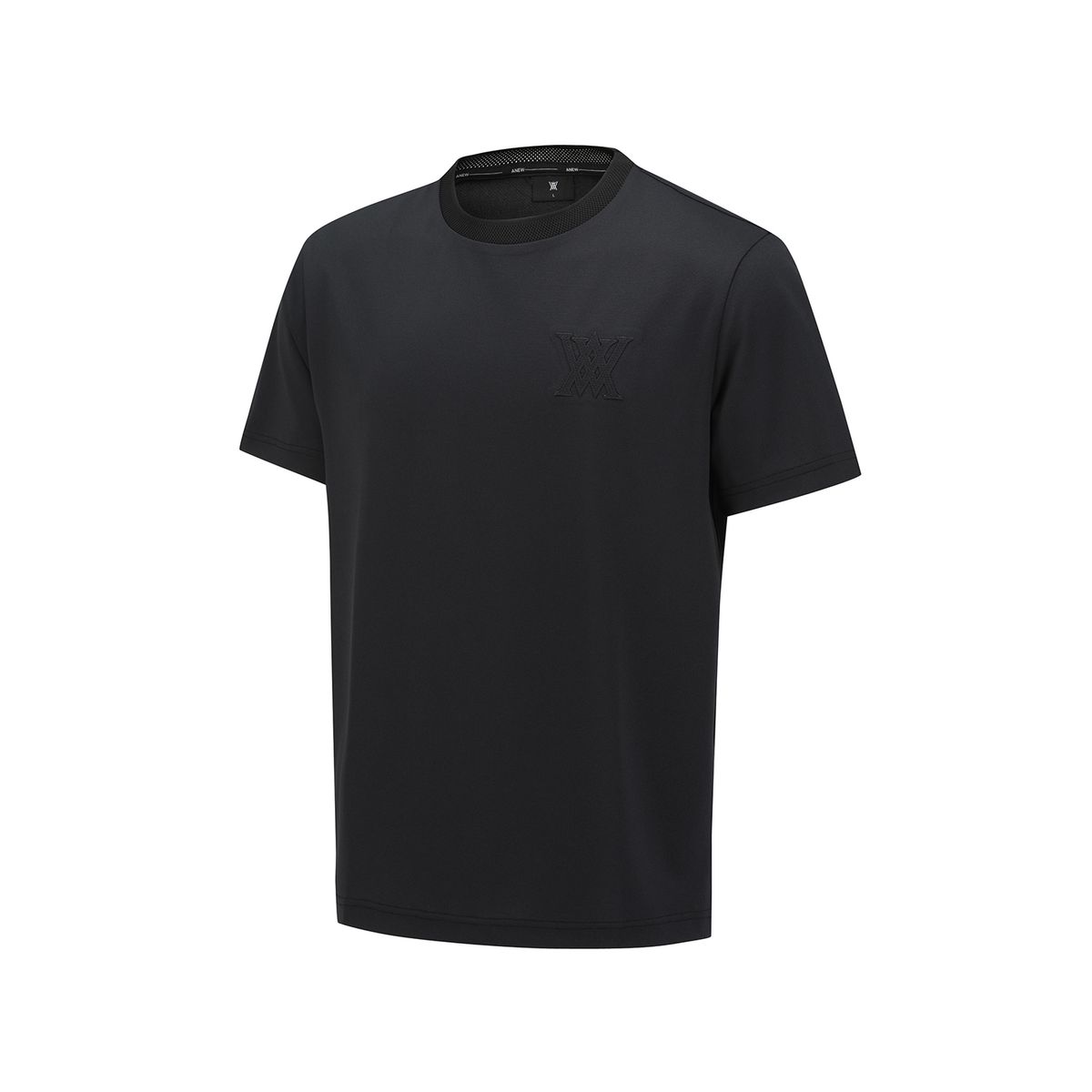 어뉴골프(ANEW GOLF) MEN ROUND SHORT T-SHIRT_BK