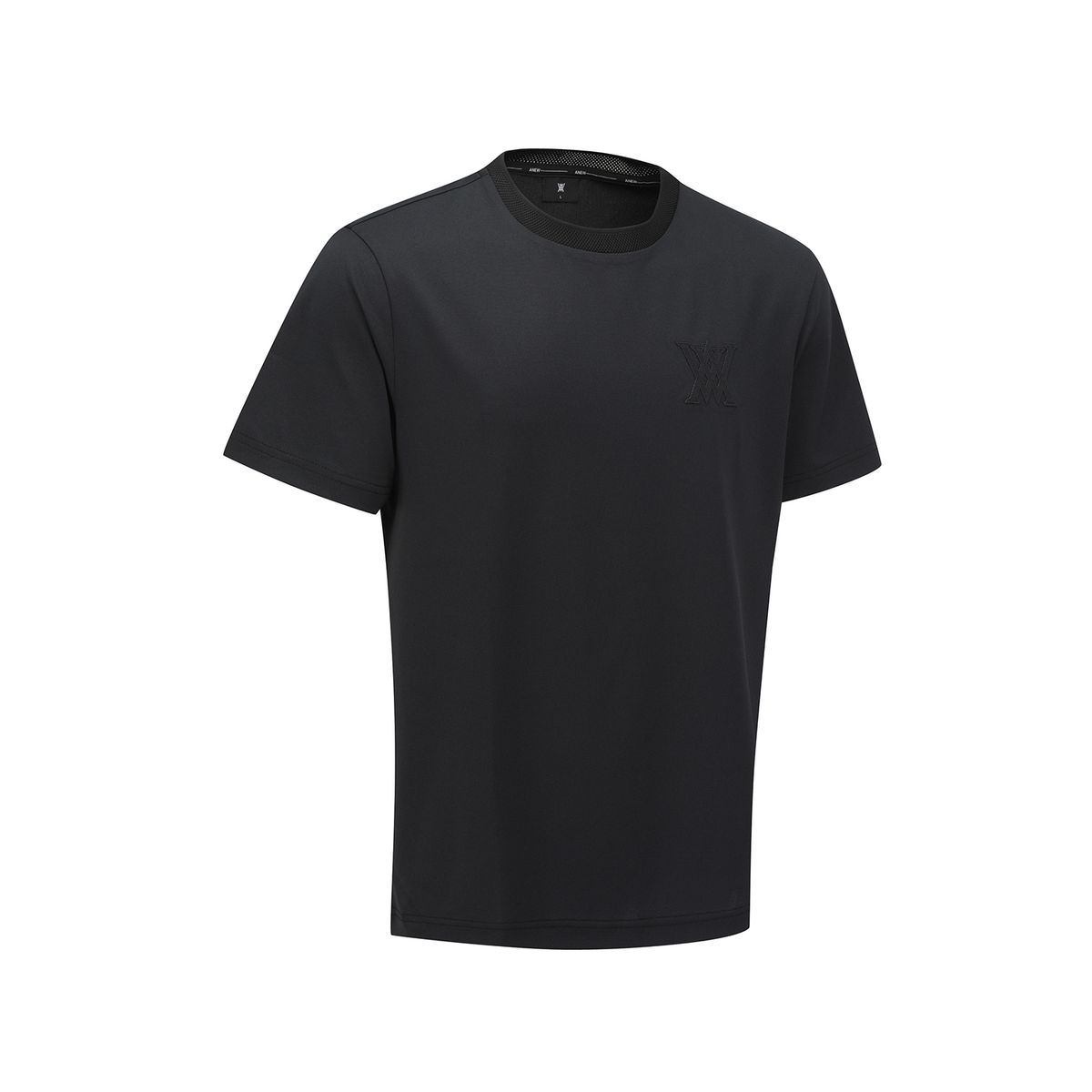 어뉴골프(ANEW GOLF) MEN ROUND SHORT T-SHIRT_BK