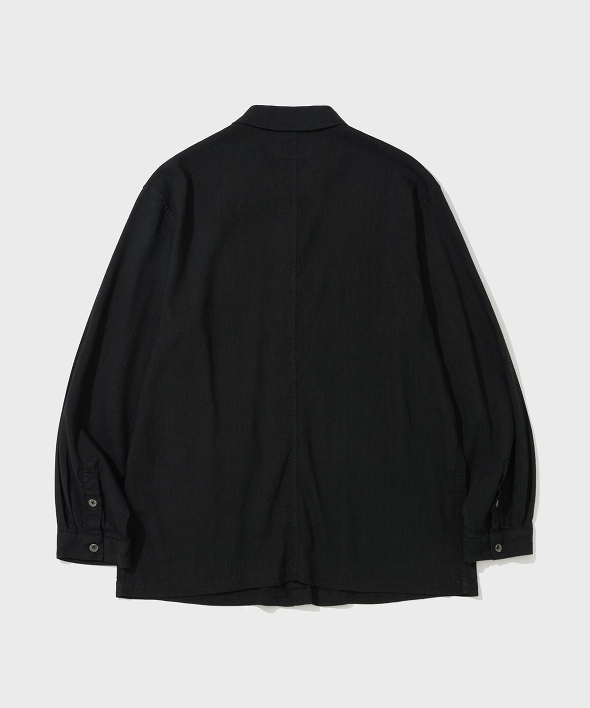 셔터(SHIRTER) LINEN VISCOSE WORK SHIRT (BLACK)