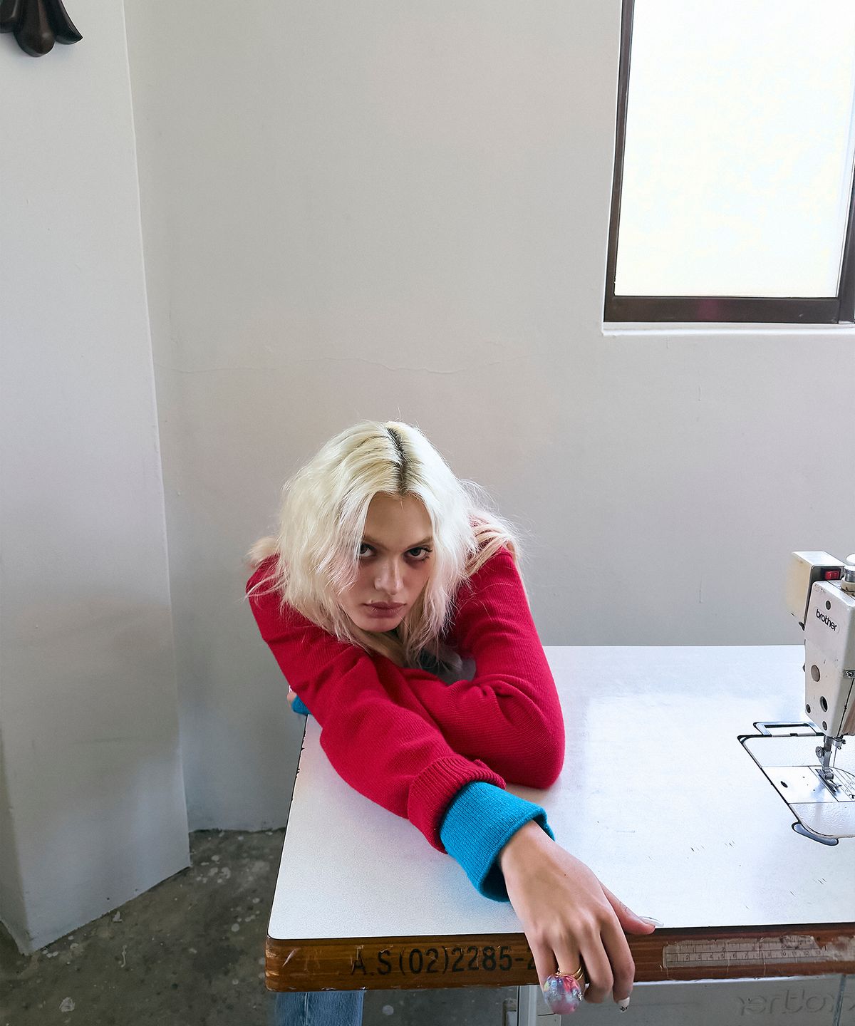 하이타이드 프랭키(HIGHTIDEFRANKIE) Cosmic Girl Layered Cardigan Red