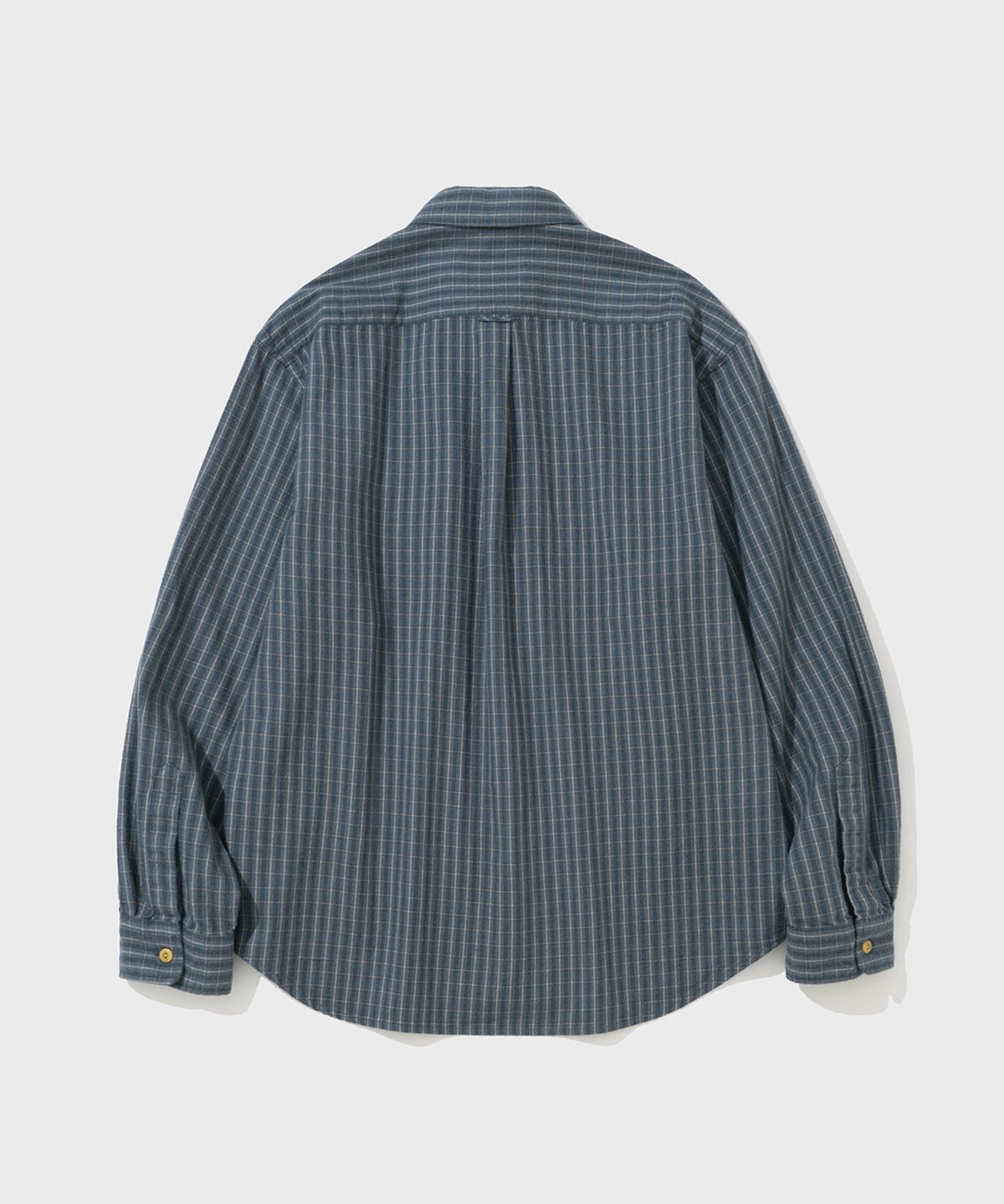 셔터(SHIRTER) ORGANIC BRUSHED COTTON SHIRT (MIDNIGHT)