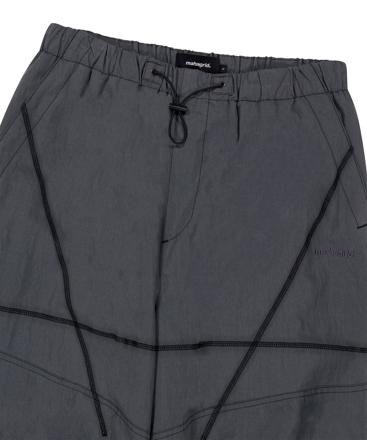 마하그리드(MAHAGRID) BASIC LOGO SS COTTON PANT[CHARCOAL]