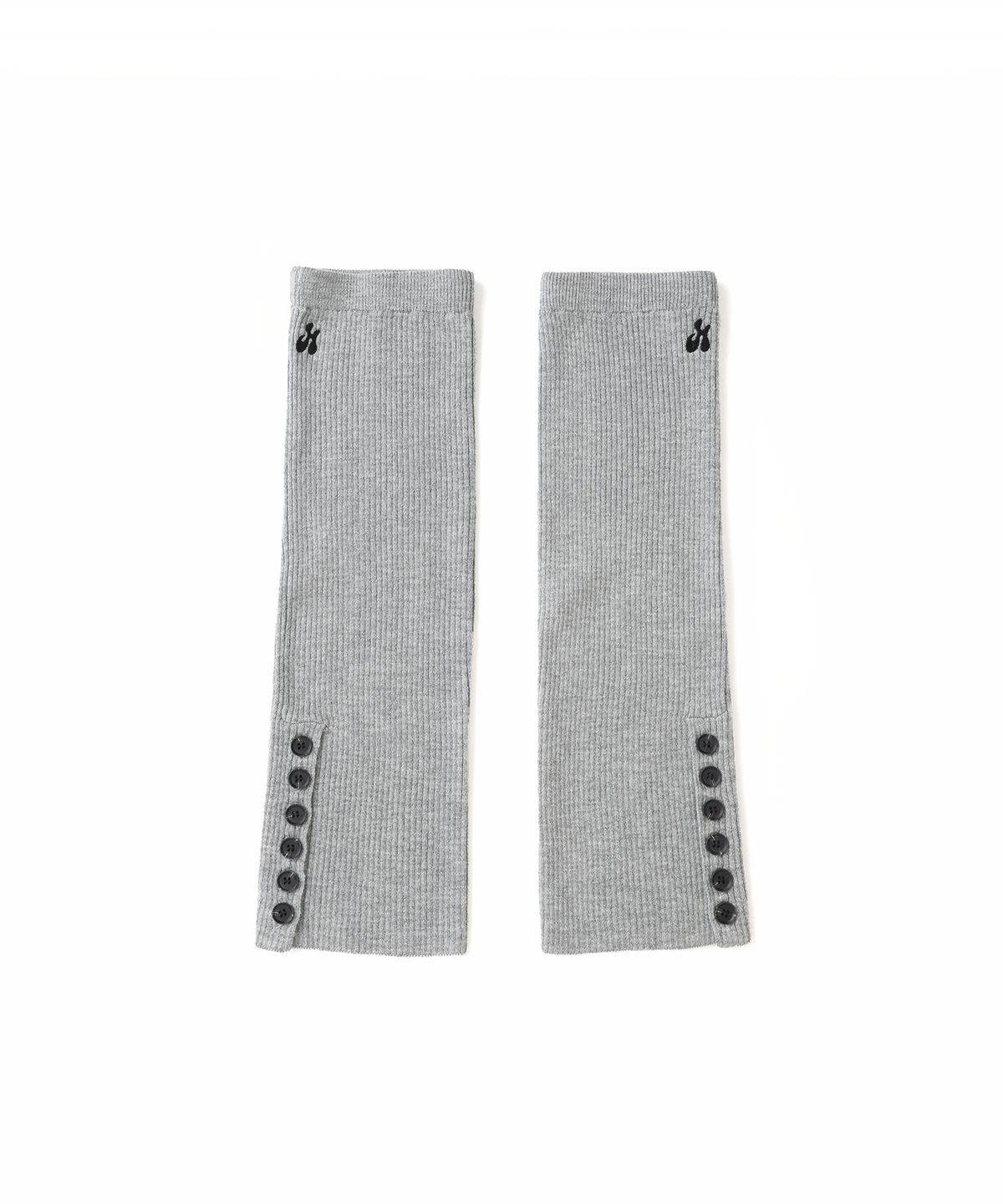 히쇼(HISYO) H Symbol Side Button Leg Warmer - Grey