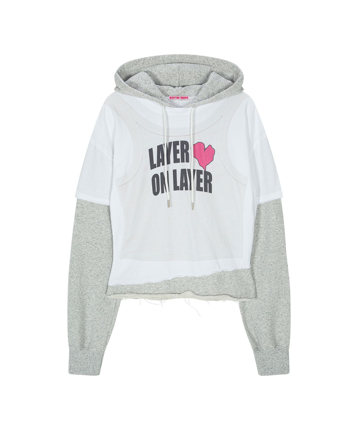 하이타이드 프랭키(HIGHTIDEFRANKIE) Layer on Layer Hoodie Gray