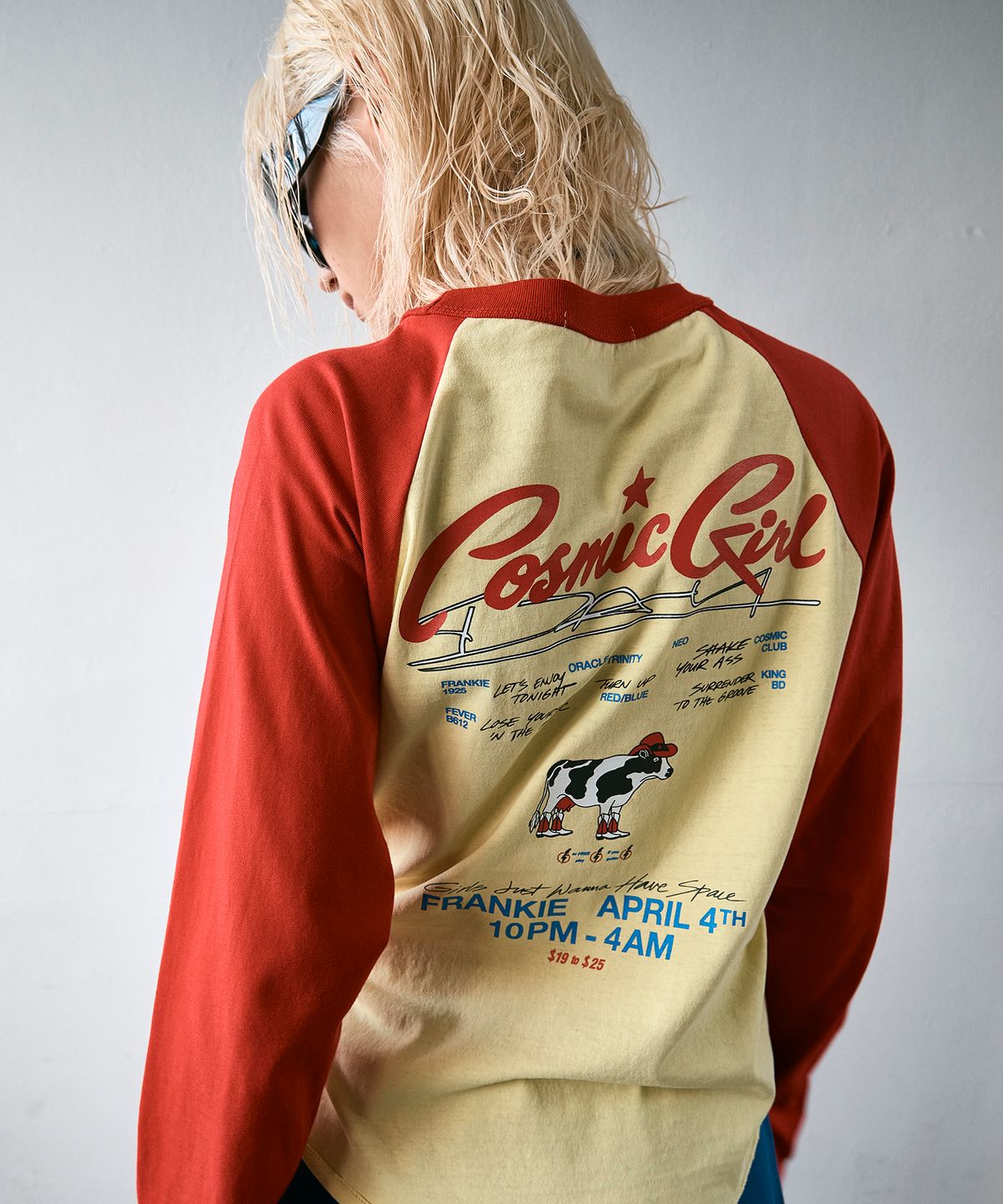하이타이드 프랭키(HIGHTIDEFRANKIE) Cosmic Girls Band Raglan Tee Yellow