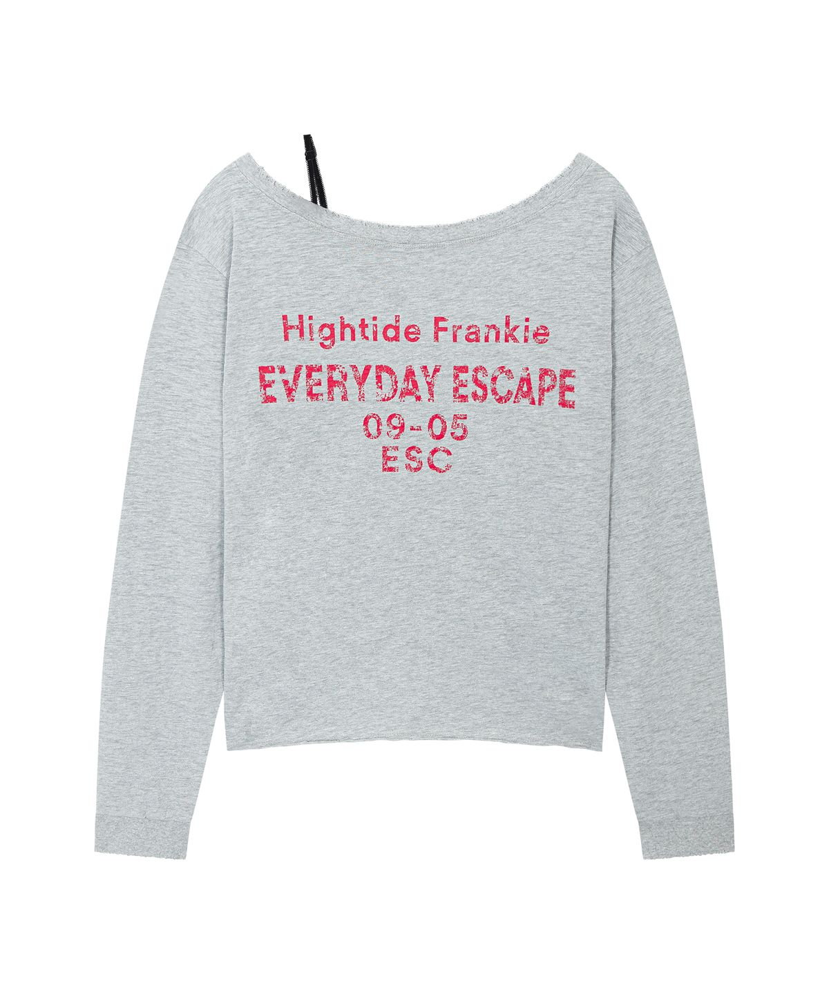하이타이드 프랭키(HIGHTIDEFRANKIE) 0905 ESC Off-Shoulder Tee Gray