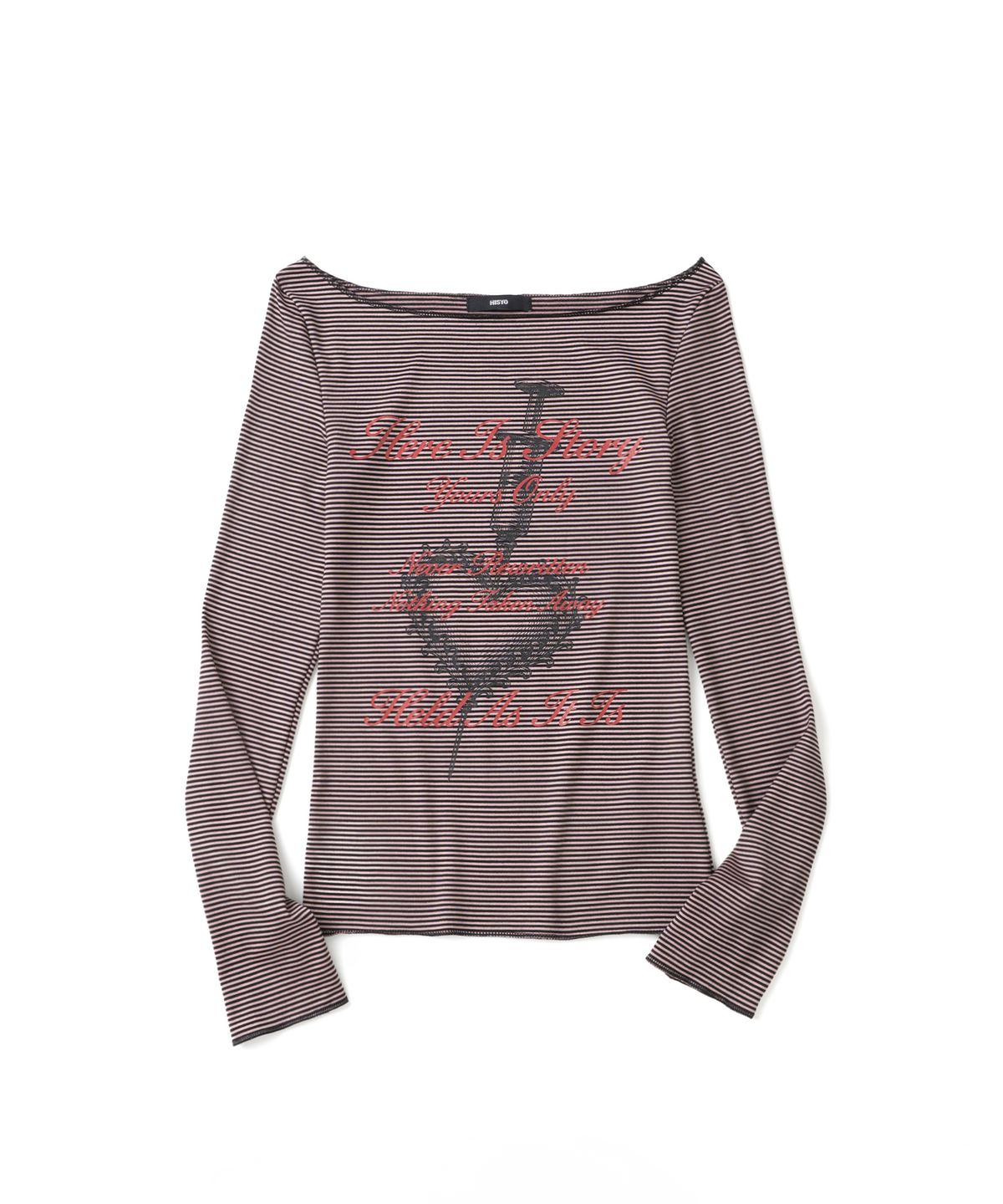 히쇼(HISYO) One Shoulder Heart Long Sleeve - Pink
