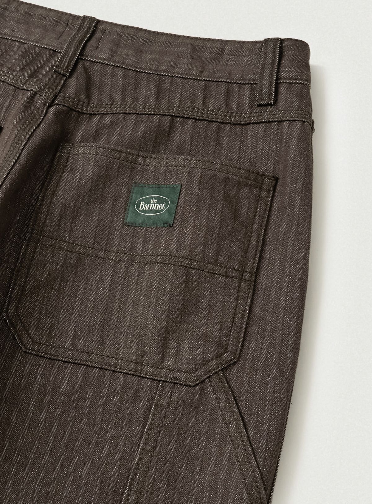 더바넷(THEBARNNET) Herringbone Twill Carpenter Pants_Brown