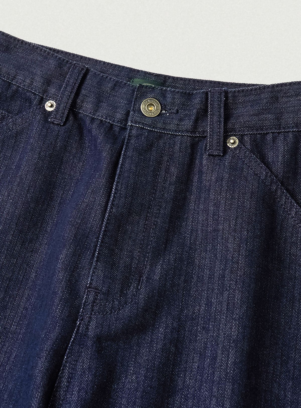 더바넷(THEBARNNET) Herringbone Twill Carpenter Pants_Indigo Blue