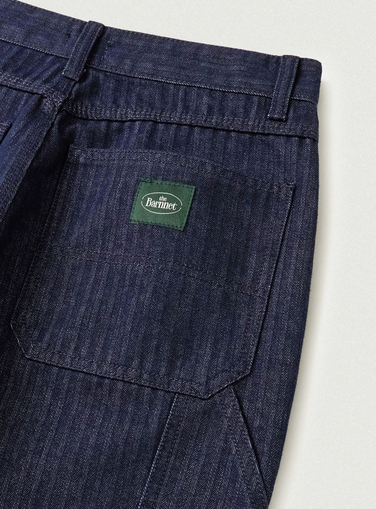 더바넷(THEBARNNET) Herringbone Twill Carpenter Pants_Indigo Blue
