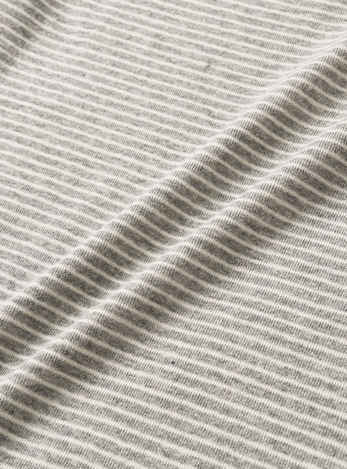 더바넷(THEBARNNET) Devon Stripe Henley T-Shirt_Grey