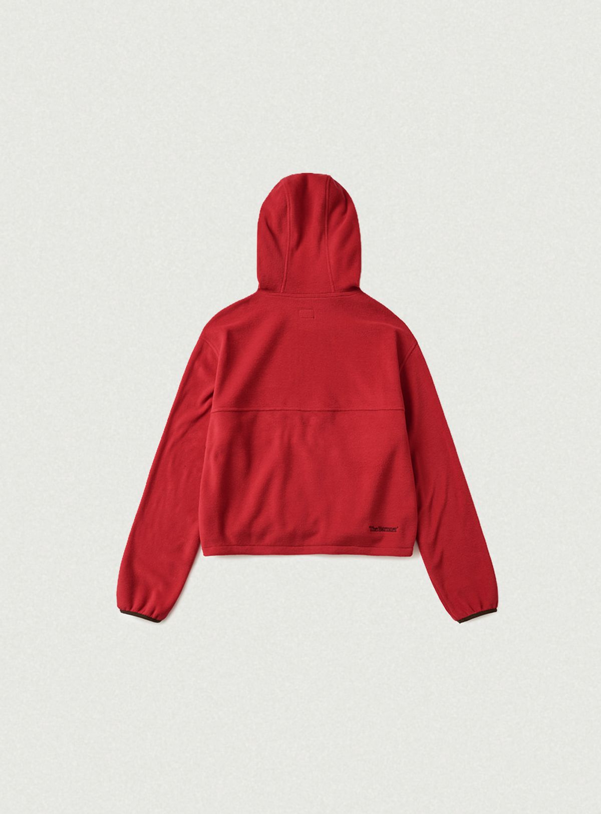 더바넷(THEBARNNET) Molten Fleece Zip-Up Hoodie_Red