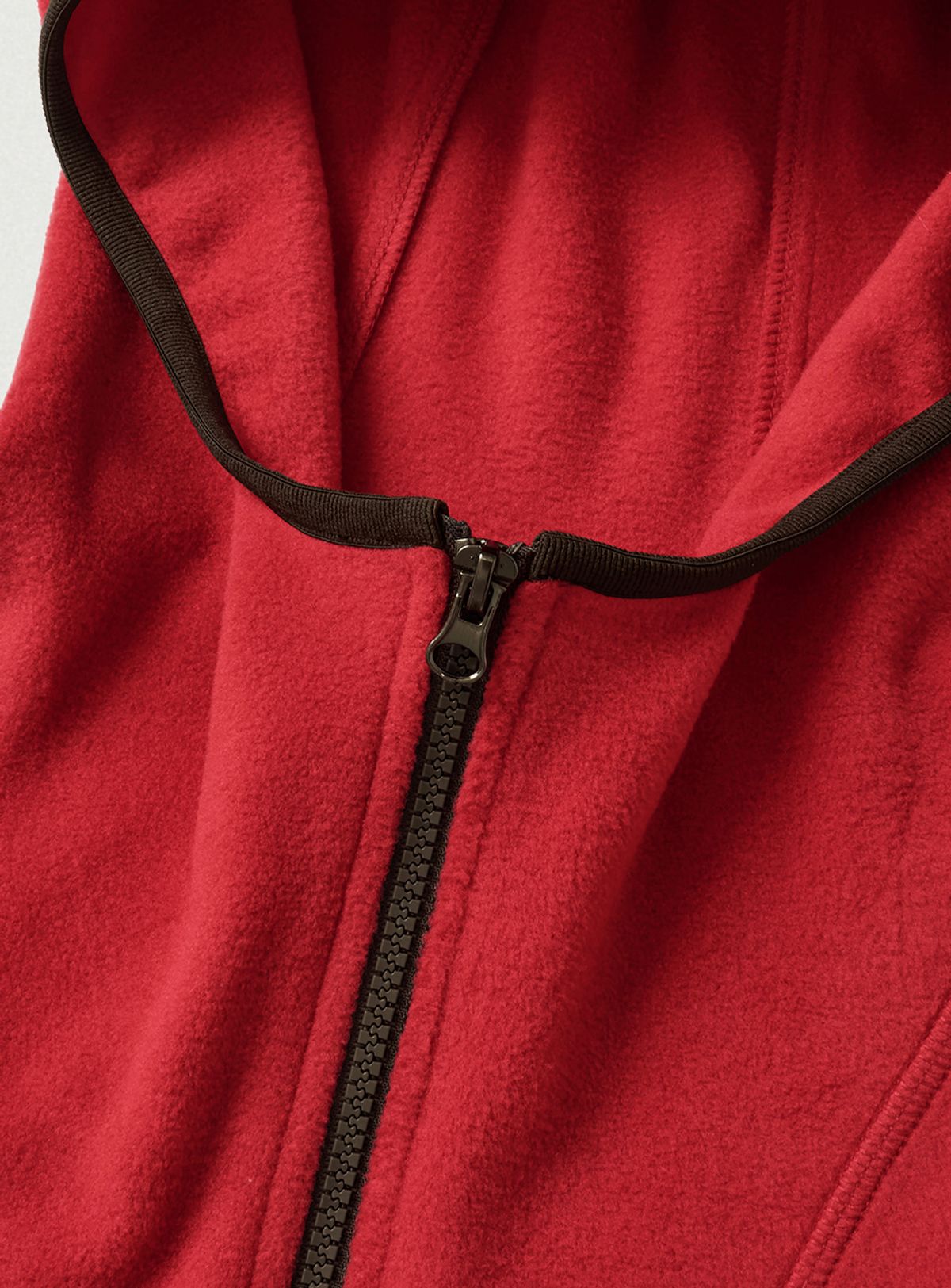 더바넷(THEBARNNET) Molten Fleece Zip-Up Hoodie_Red