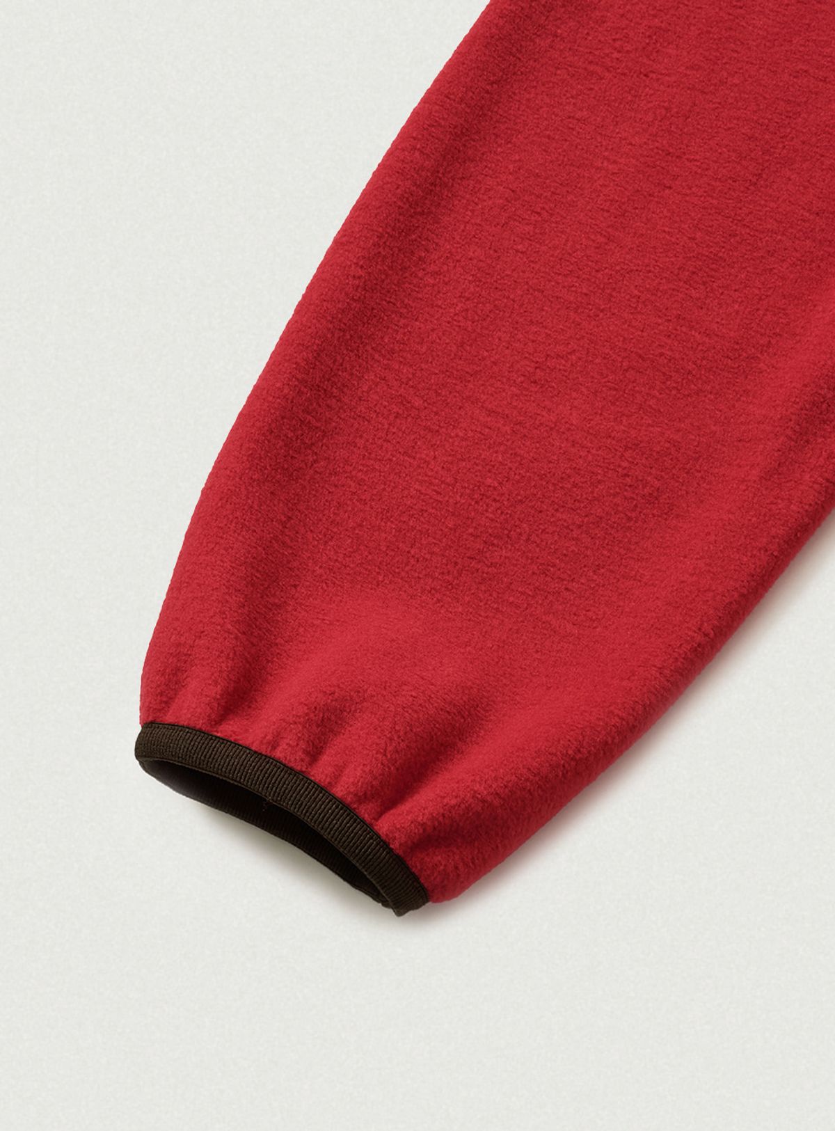 더바넷(THEBARNNET) Molten Fleece Zip-Up Hoodie_Red