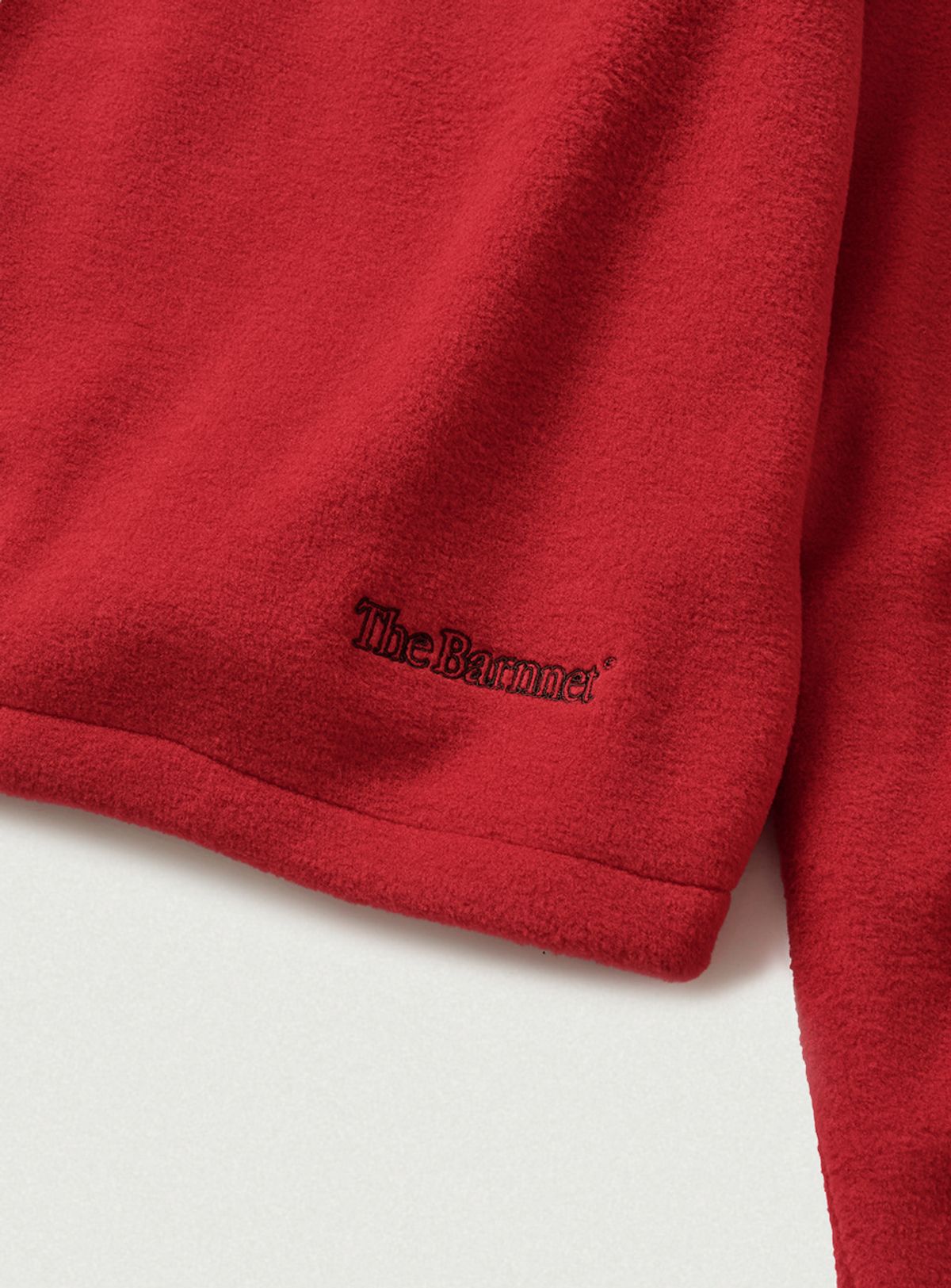더바넷(THEBARNNET) Molten Fleece Zip-Up Hoodie_Red