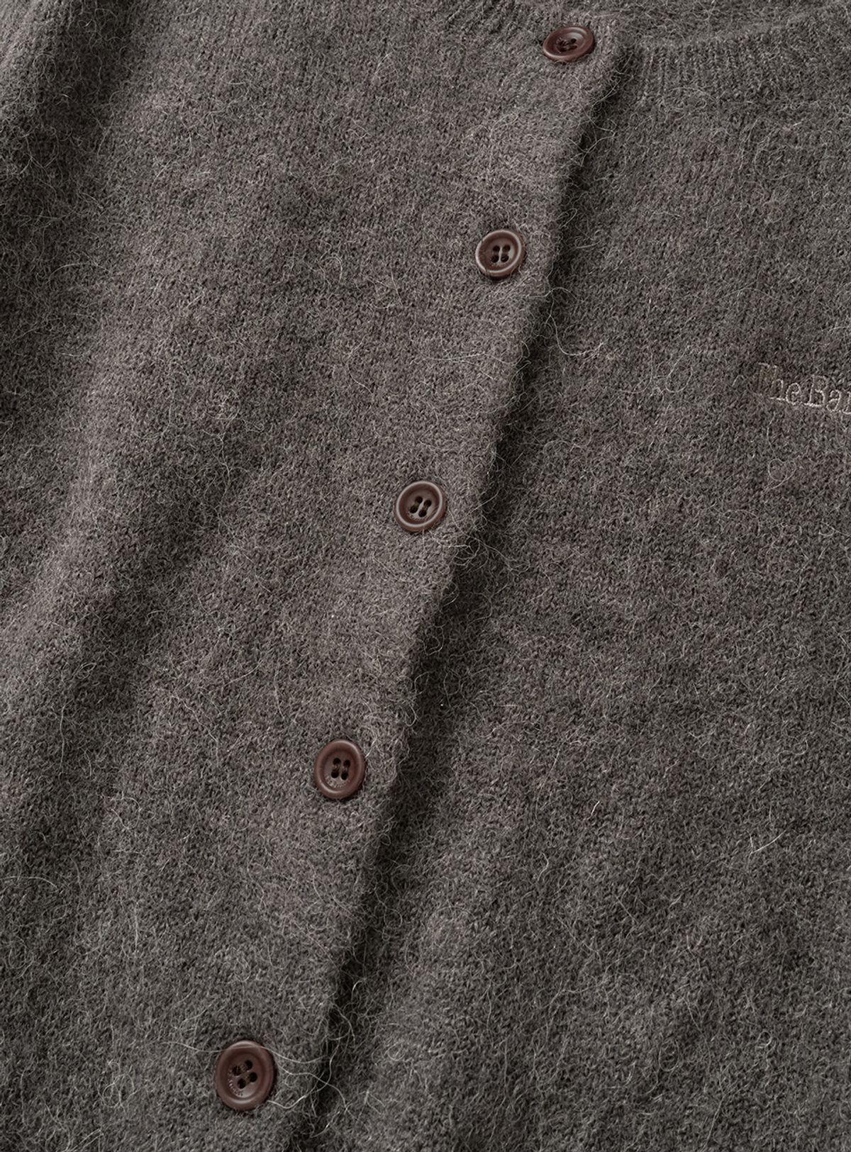 더바넷(THEBARNNET) Jane Alpaca-Blend Cardigan_Charcoal