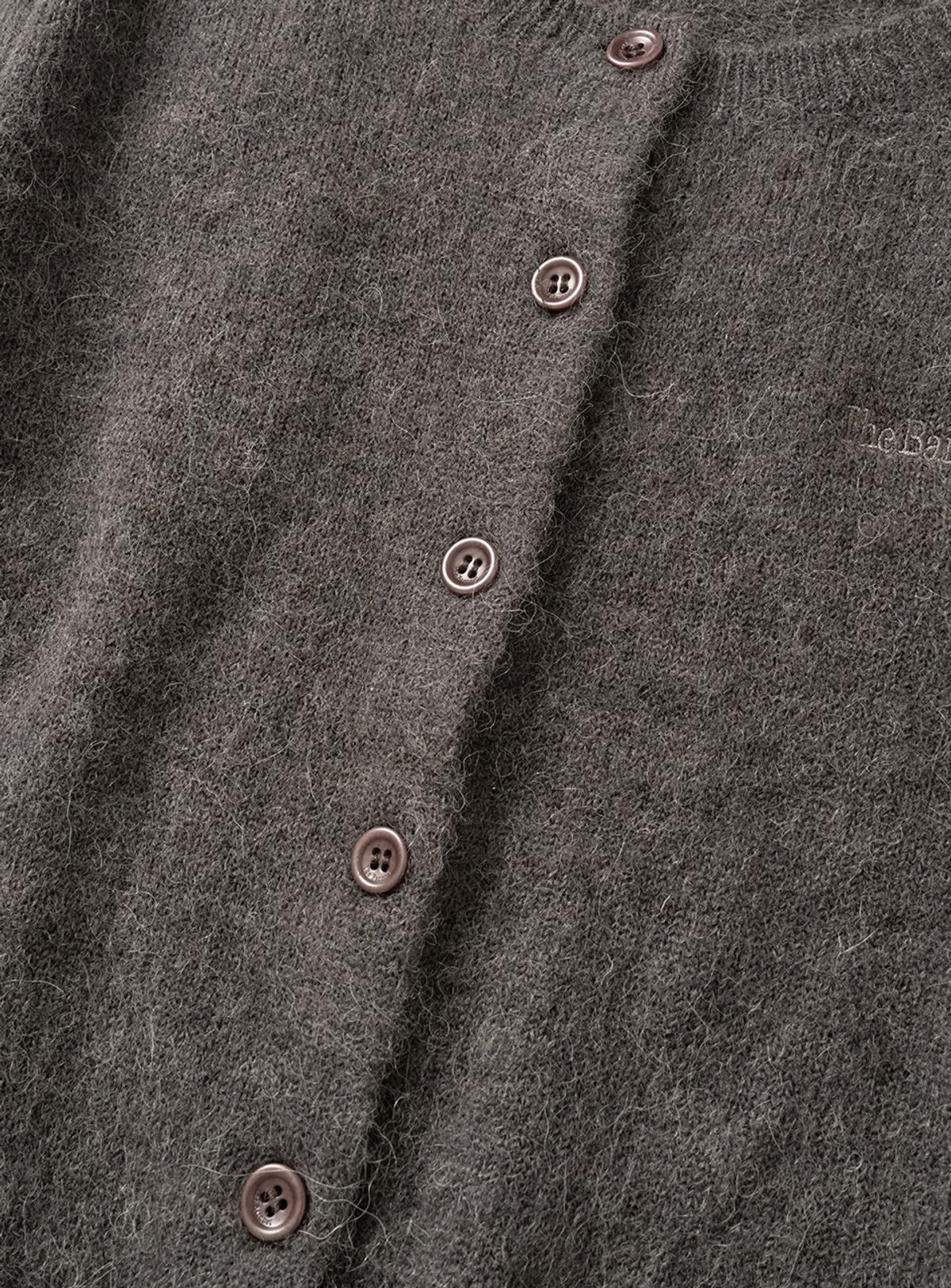 더바넷(THEBARNNET) Jane Alpaca-Blend Cardigan_Charcoal