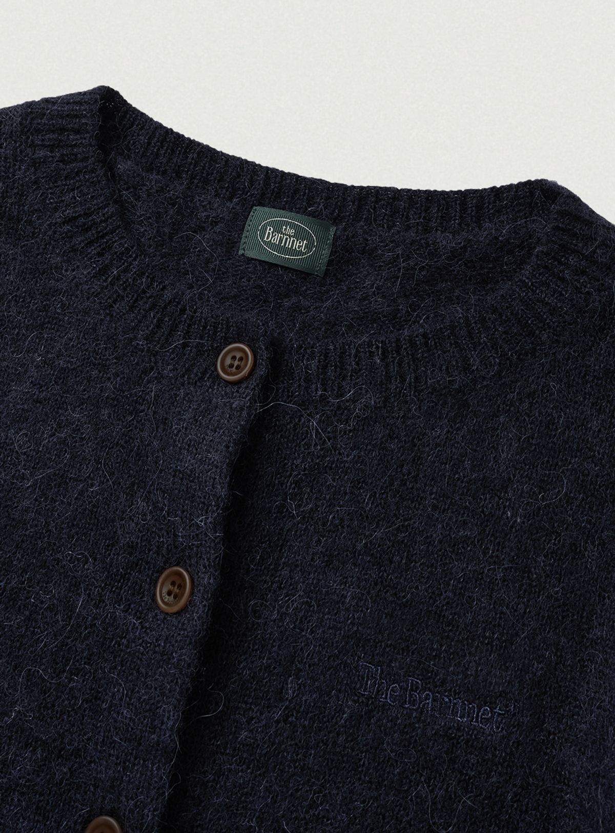 더바넷(THEBARNNET) Jane Alpaca-Blend Cardigan_Deep Navy