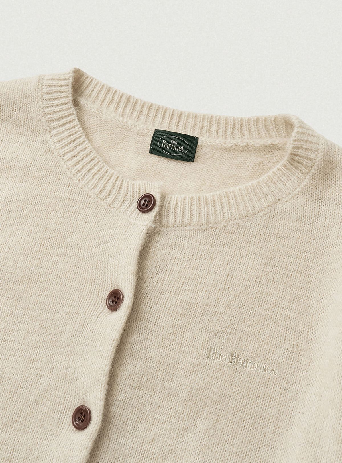 더바넷(THEBARNNET) Jane Alpaca-Blend Cardigan_Oatmeal