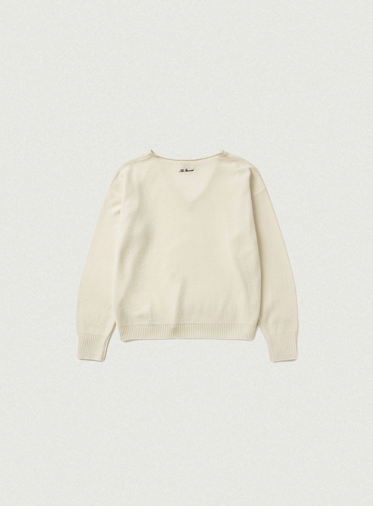더바넷(THEBARNNET) Mild Deep V-neck Cashmere Knit_Ivory