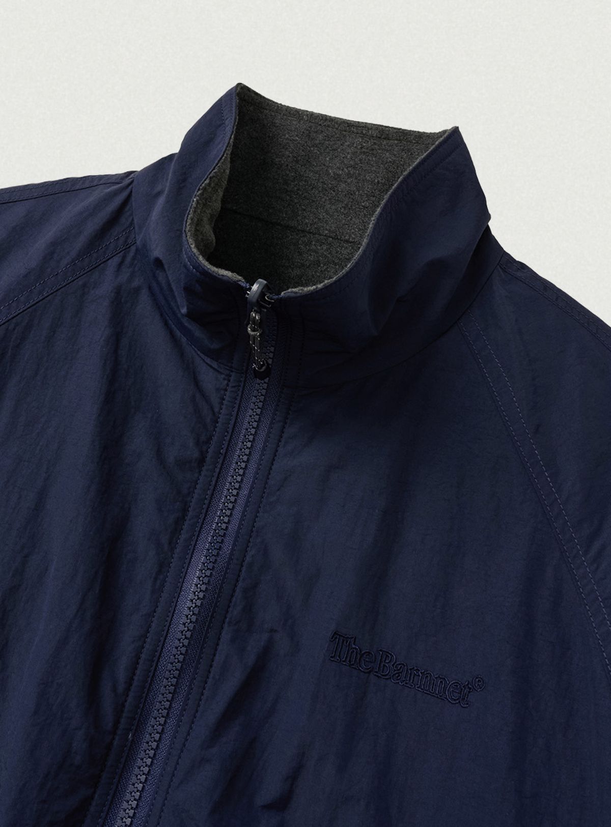 더바넷(THEBARNNET) Luva Reversible Fleece Jacket_Navy