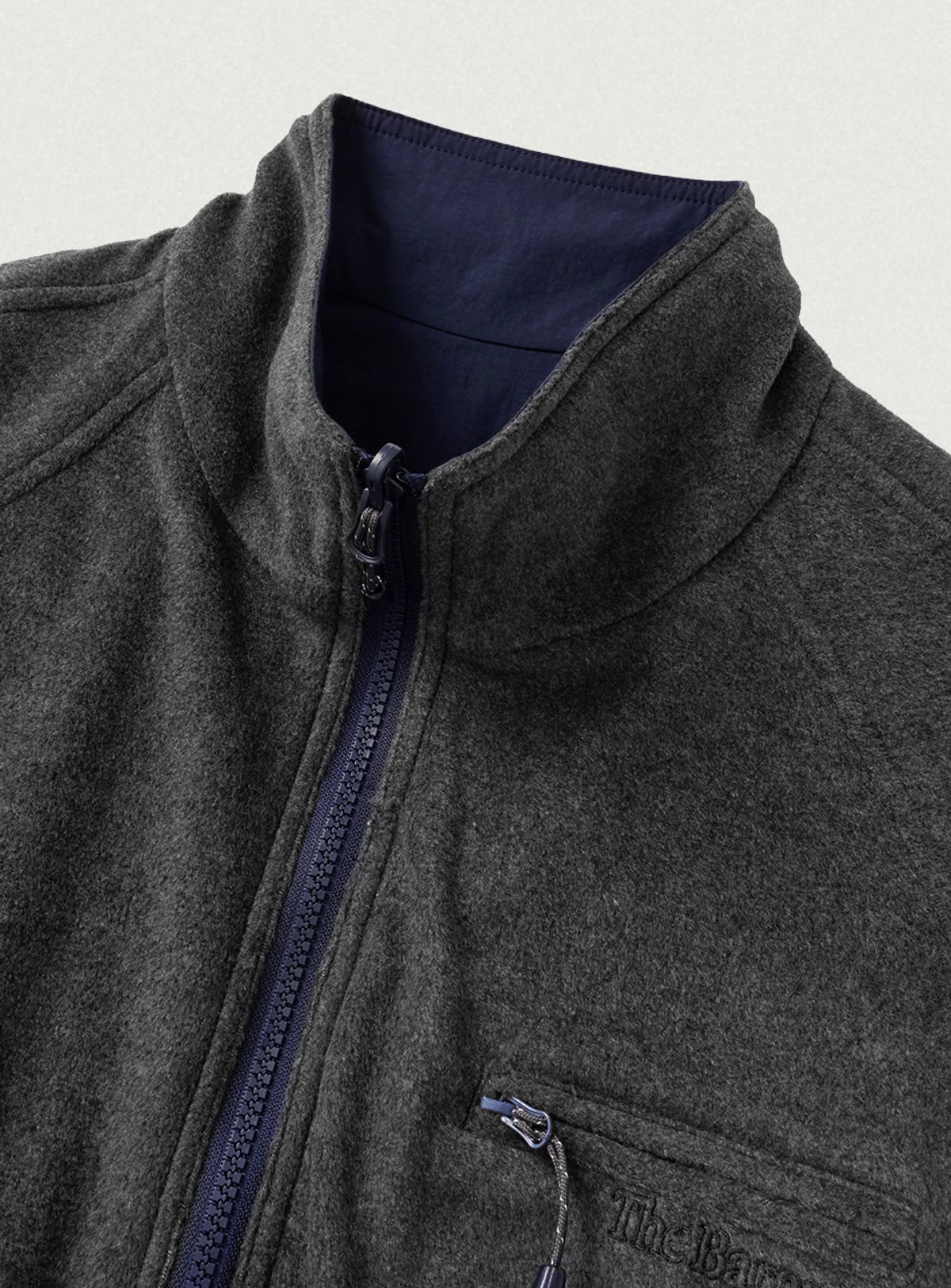 더바넷(THEBARNNET) Luva Reversible Fleece Jacket_Navy