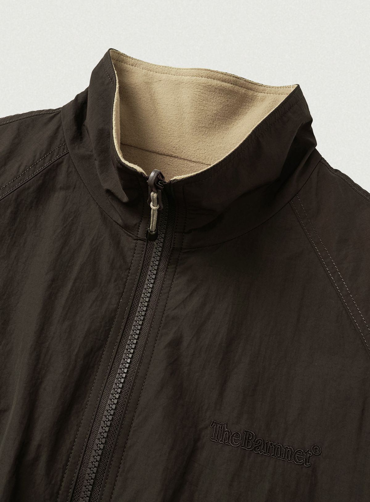 더바넷(THEBARNNET) Luva Reversible Fleece Jacket_Brown