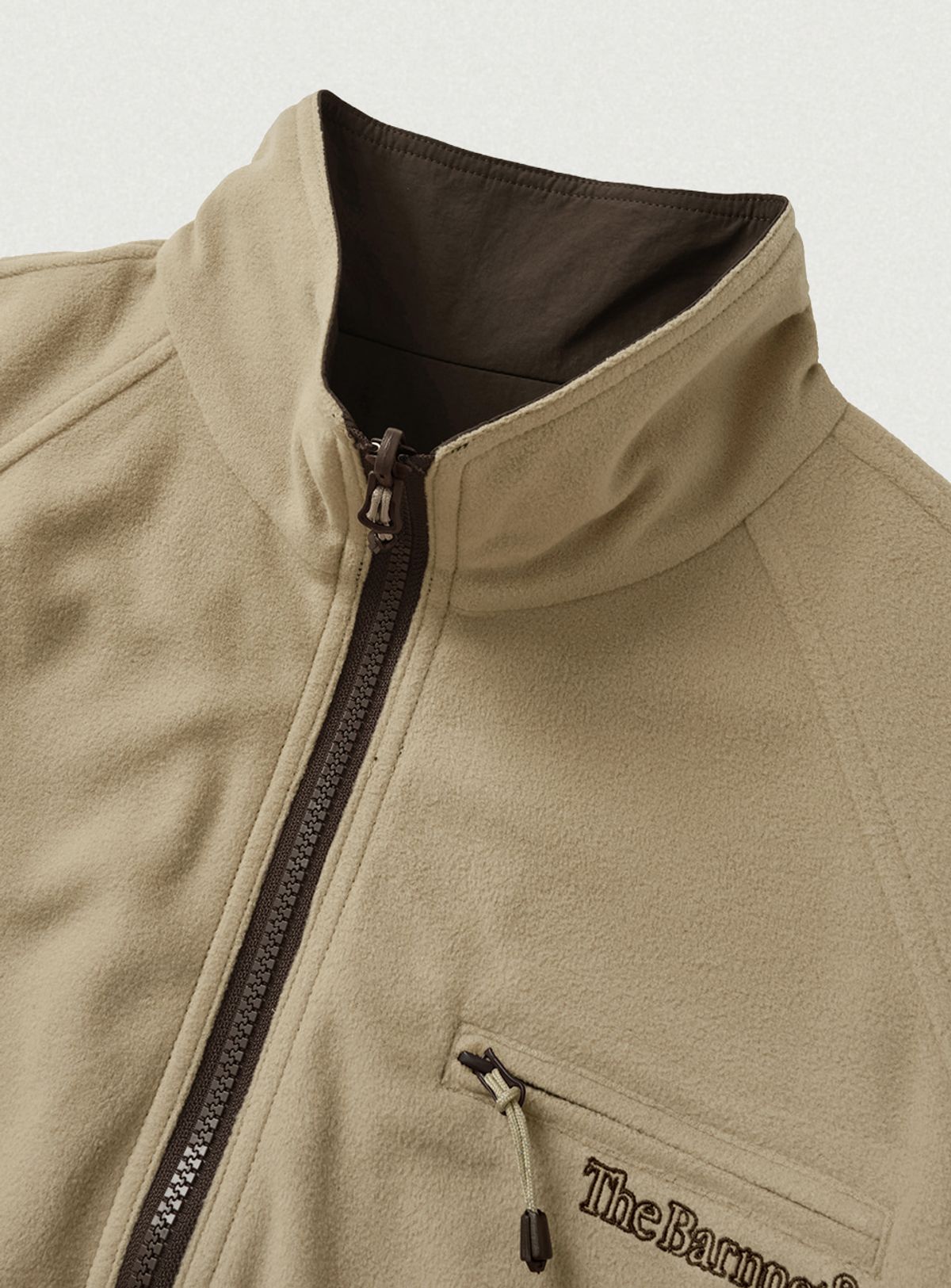 더바넷(THEBARNNET) Luva Reversible Fleece Jacket_Brown