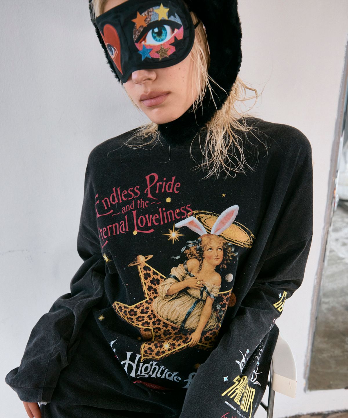 하이타이드 프랭키(HIGHTIDEFRANKIE) Cosmic Girl Long Sleeve Black