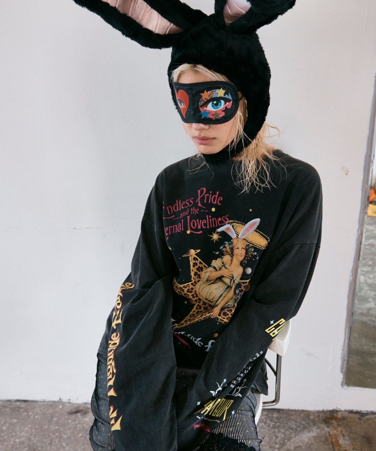 하이타이드 프랭키(HIGHTIDEFRANKIE) Cosmic Girl Long Sleeve Black