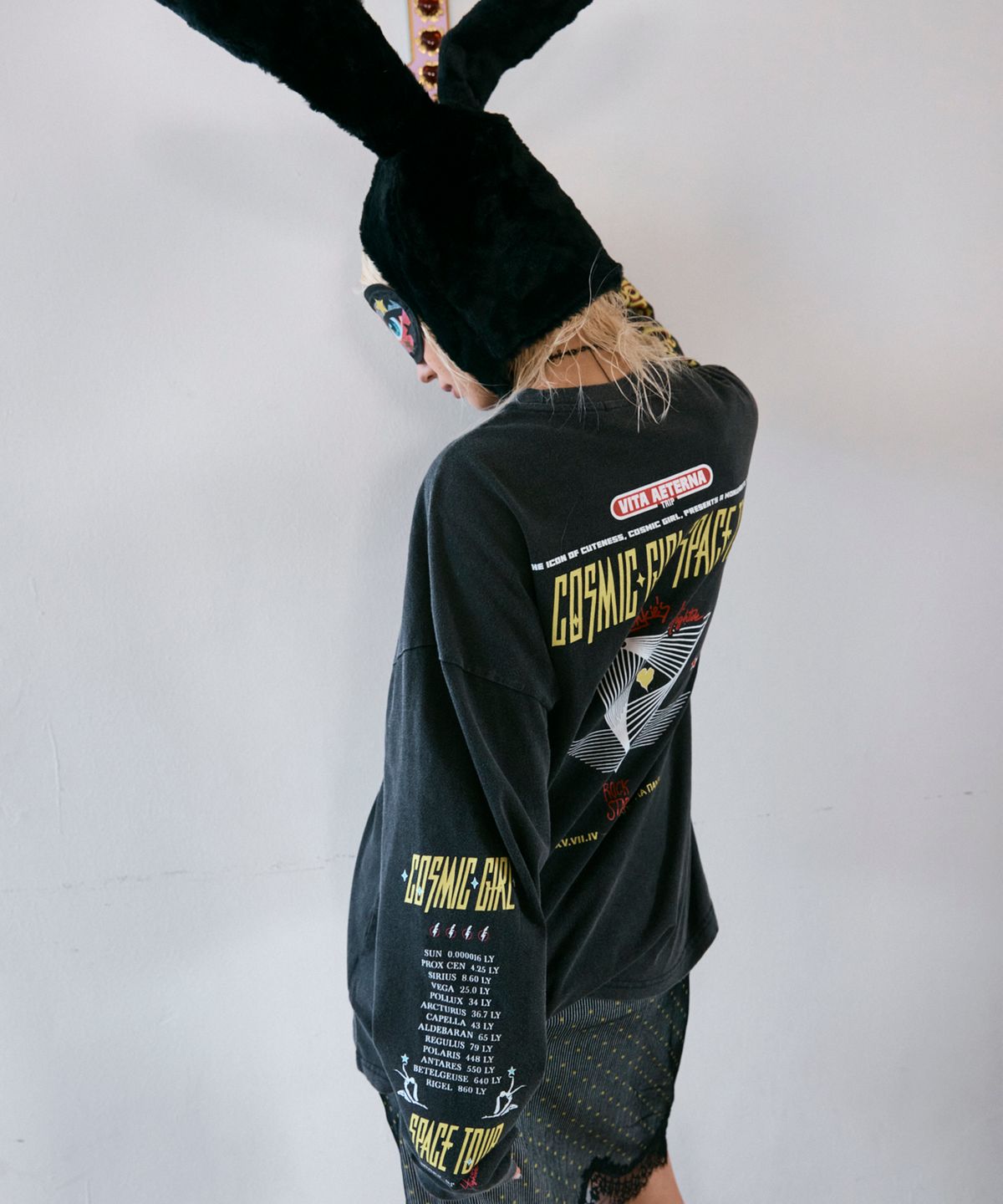 하이타이드 프랭키(HIGHTIDEFRANKIE) Cosmic Girl Long Sleeve Black