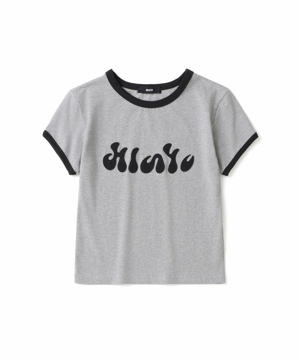 히쇼(HISYO) HISYO Fragmented Logo Ringer T-Shirts - Grey