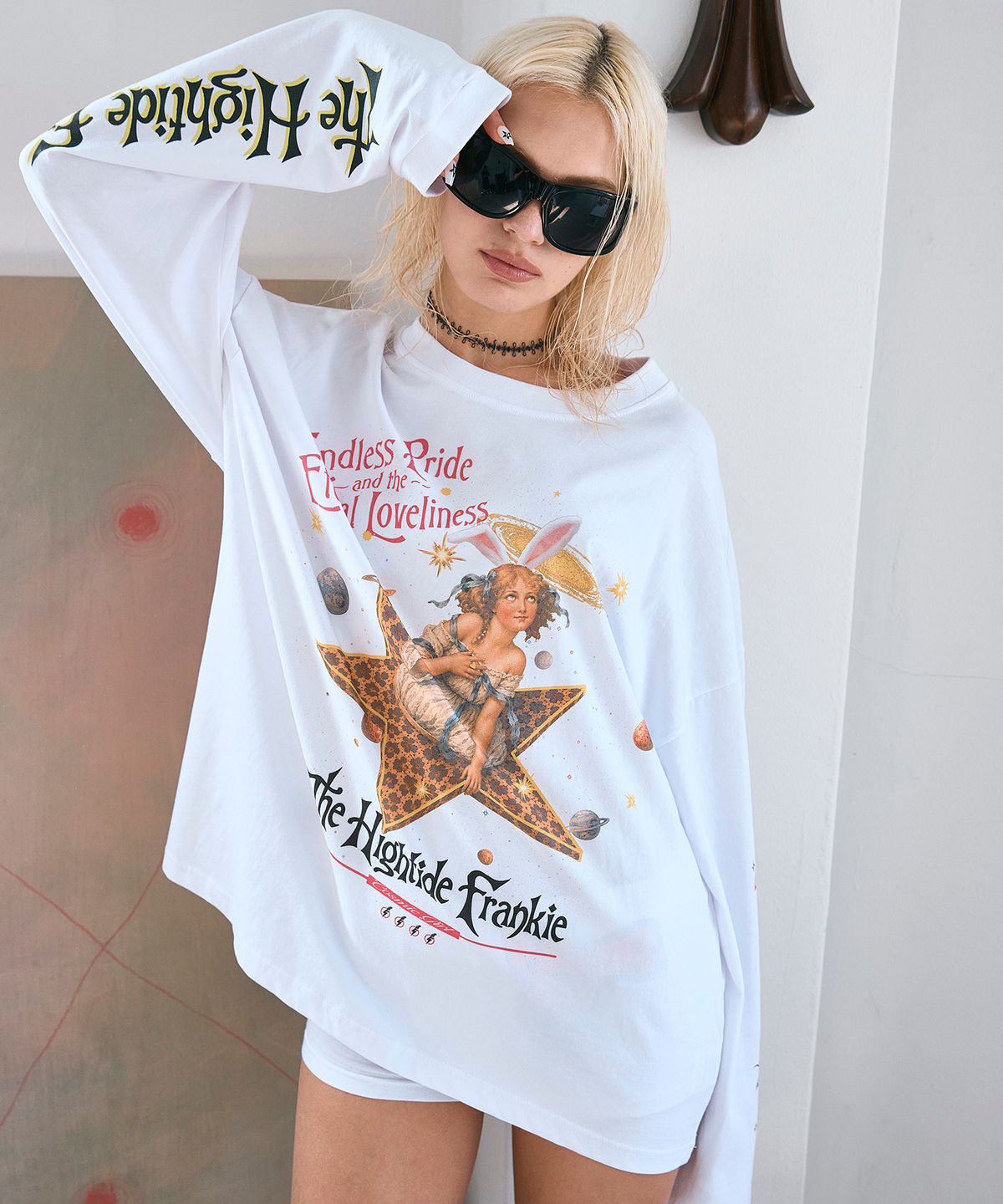 하이타이드 프랭키(HIGHTIDEFRANKIE) Cosmic Girl Long Sleeve White
